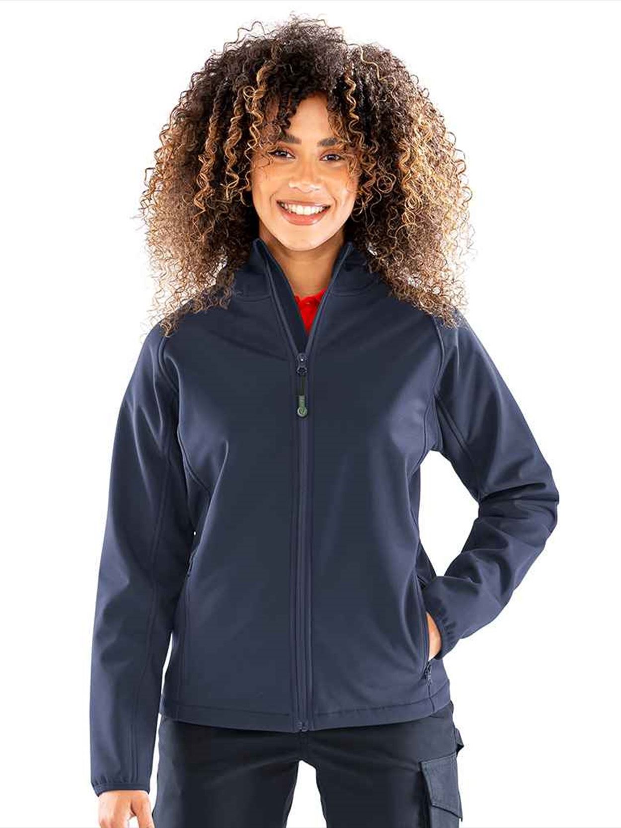 RS911F R911F Result Recycled Ladies Three Layer Printable Hooded Soft Shell Jacket Image 2
