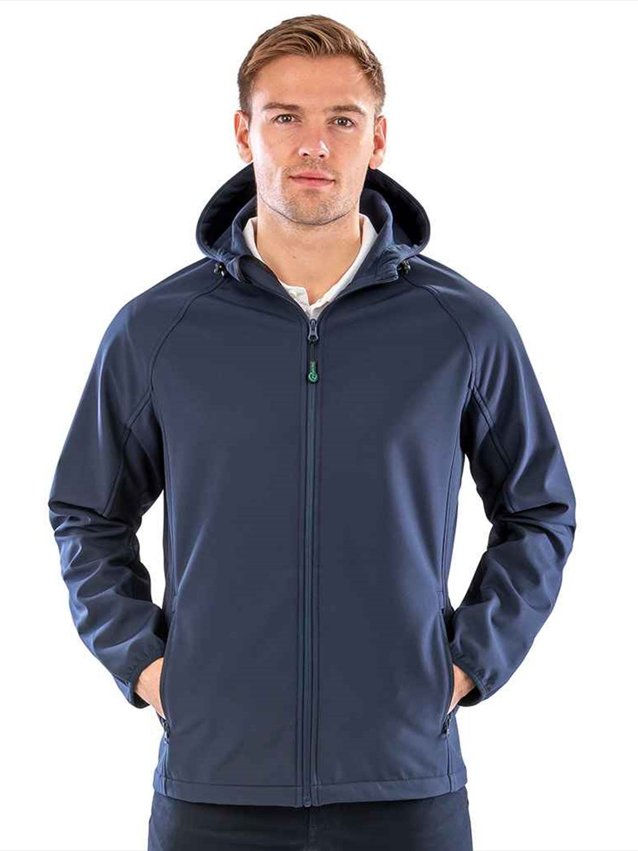 RS911M R911M Result Recycled Three Layer Printable Hooded Soft Shell Jacket Image 2