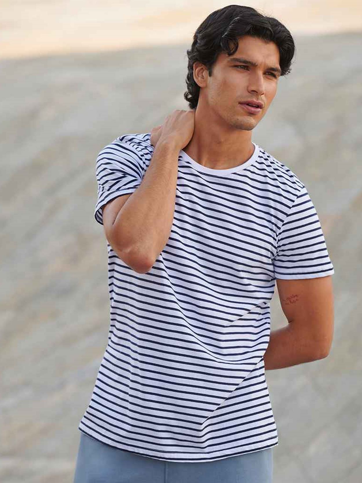 SF202 SF Clothing Unisex Striped T-Shirt Image 1