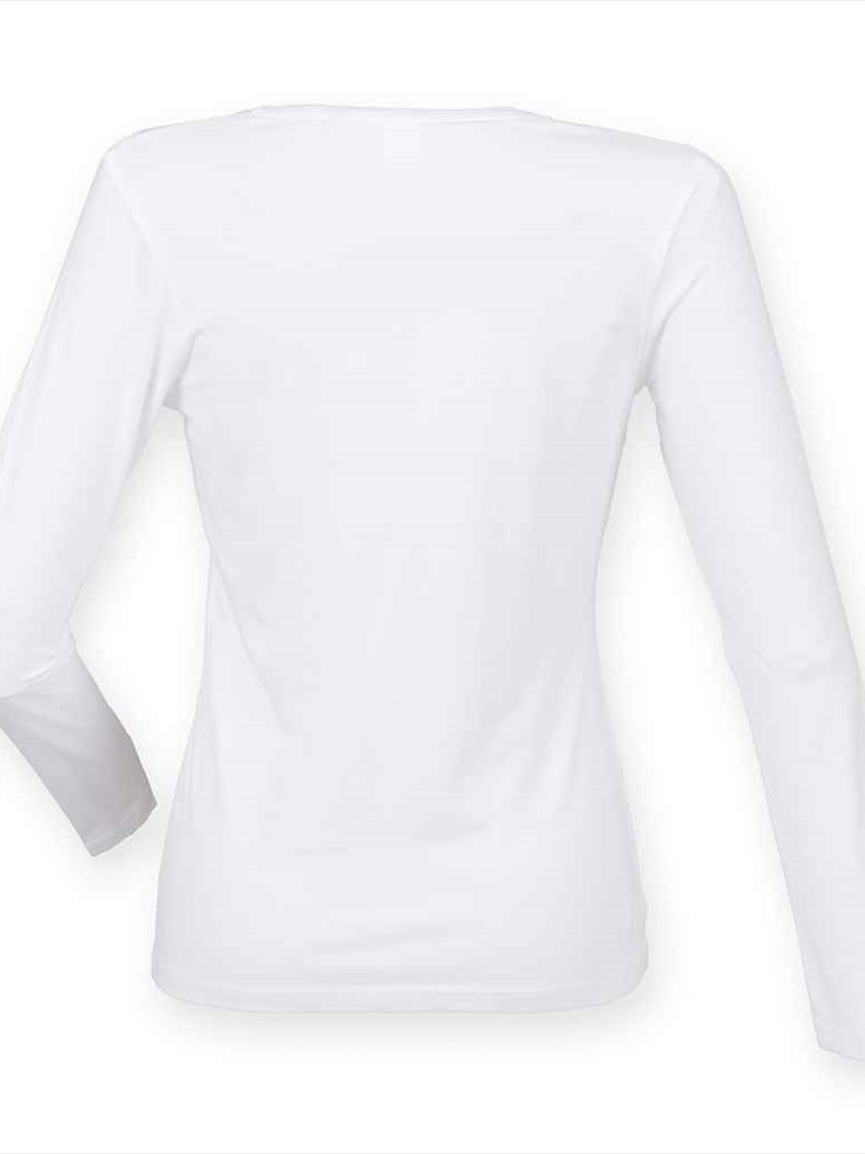 SK124 SF Clothing Ladies Feel Good Long Sleeve Stretch T-Shirt Image 2