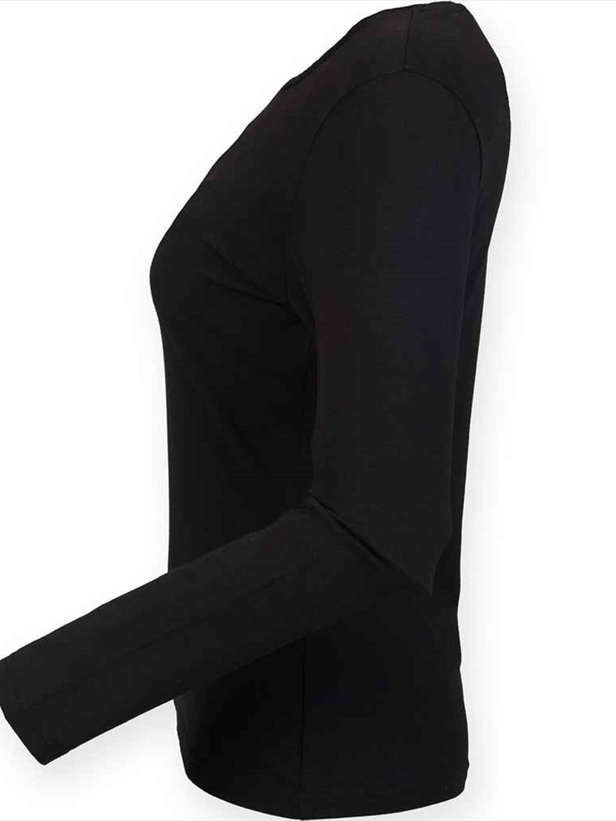 SK124 SF Clothing Ladies Feel Good Long Sleeve Stretch T-Shirt Image 3