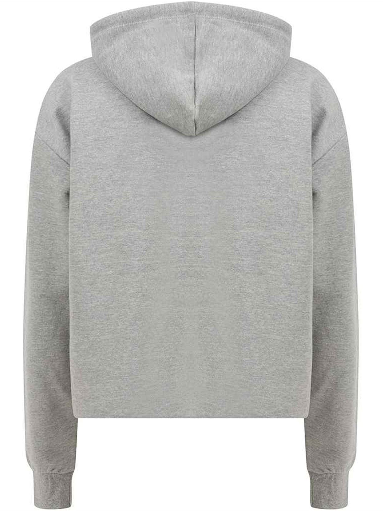 SK516 SF Clothing Ladies Cropped Slounge Hoodie Image 2