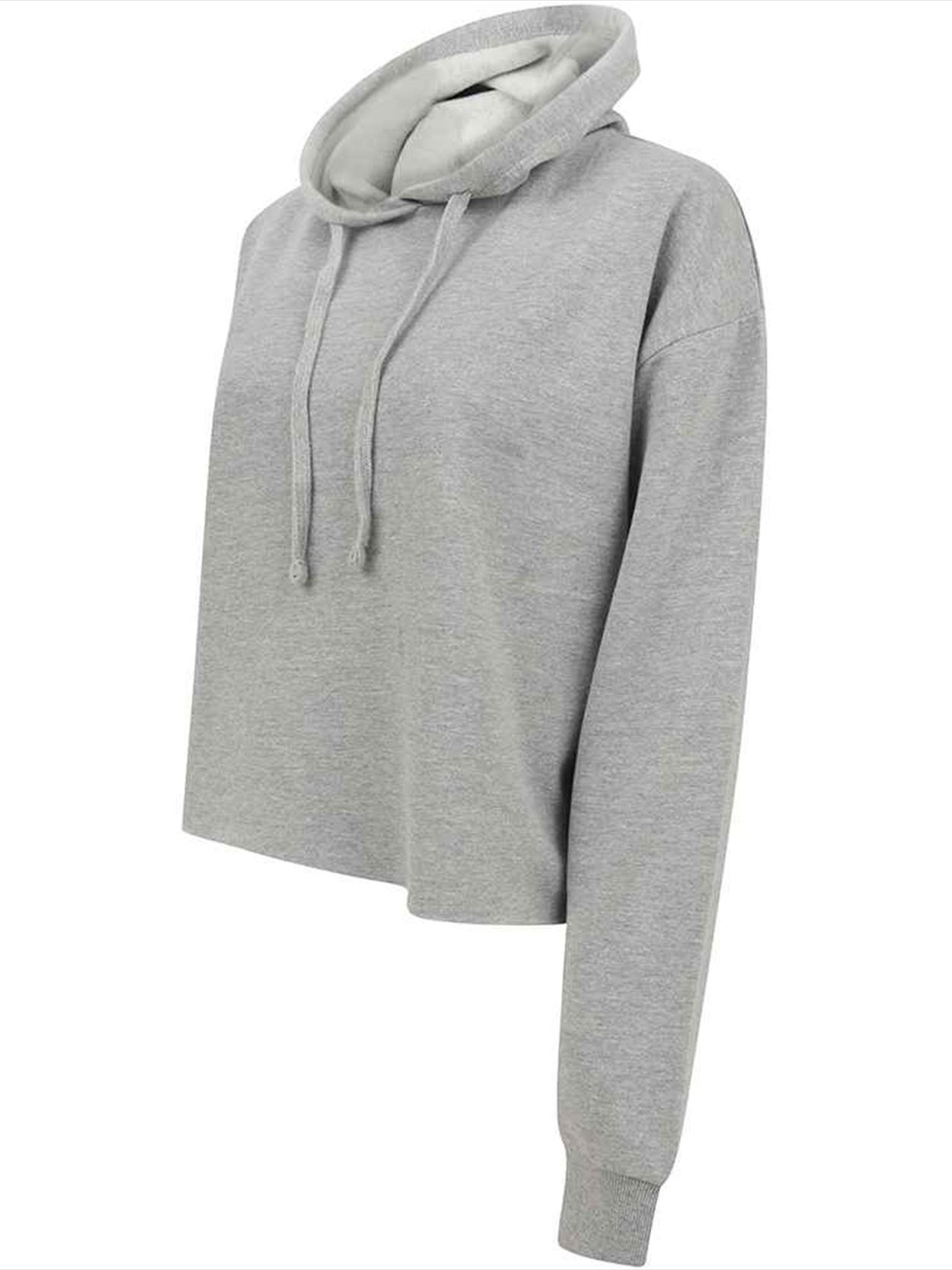 SK516 SF Clothing Ladies Cropped Slounge Hoodie Image 3