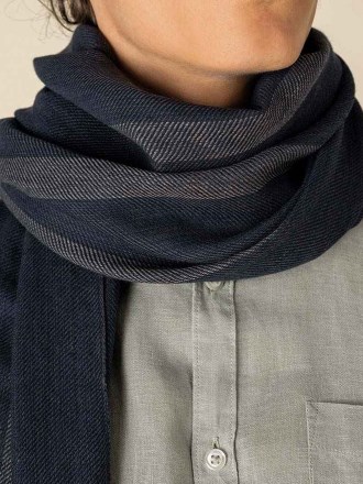 SP141 Spasso Twill Striped Scarf