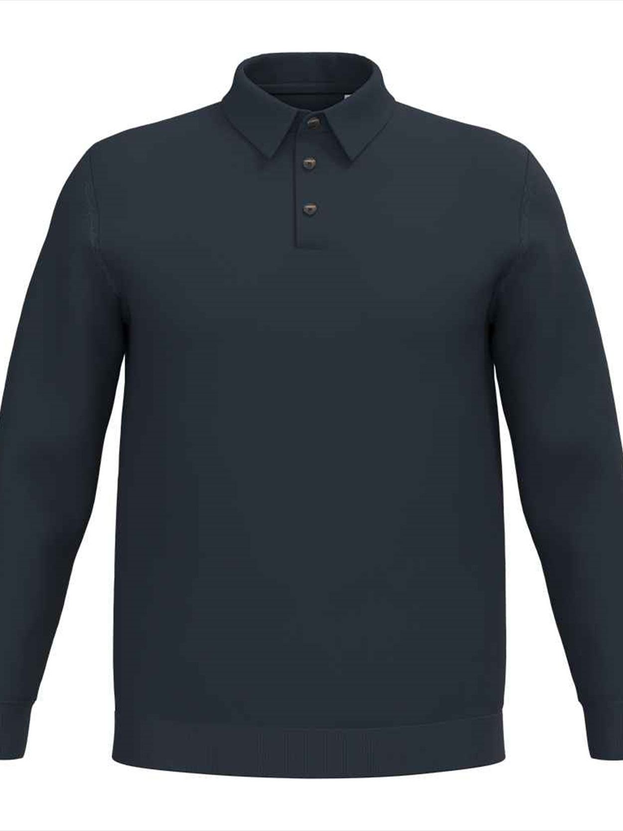 SP204 Spasso Knitted Long Sleeve Polo Shirt Image 1