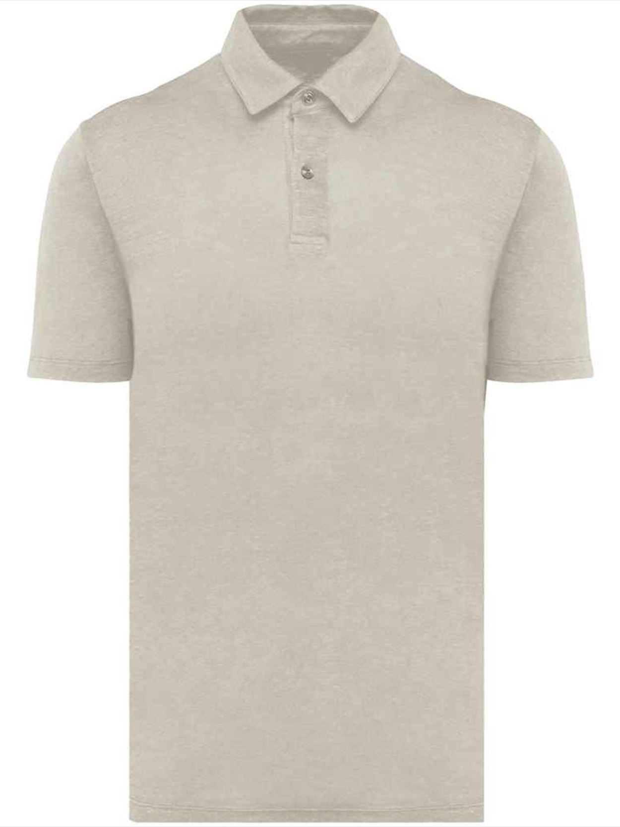 SP217 Spasso Knitted Linen Polo Shirt Image 1