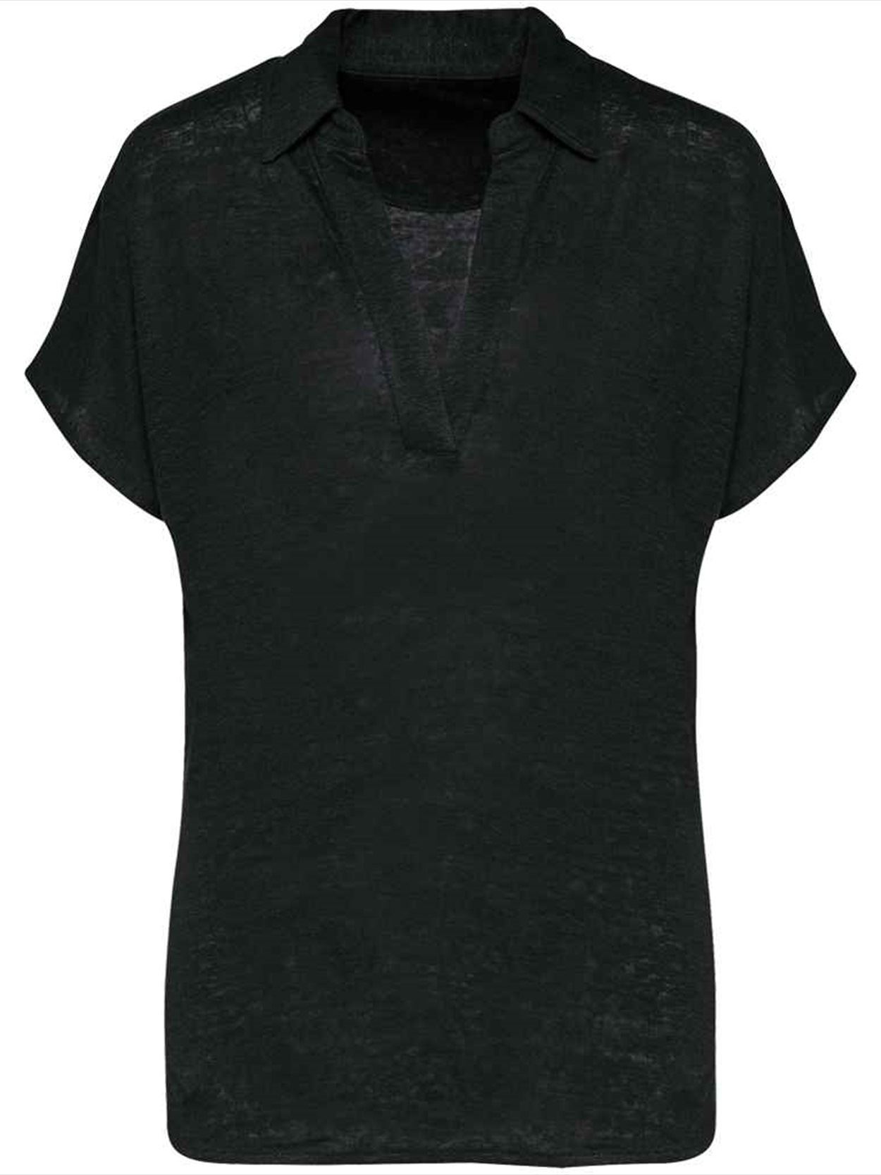 SP221 Spasso Ladies Linen Polo Shirt Image 1