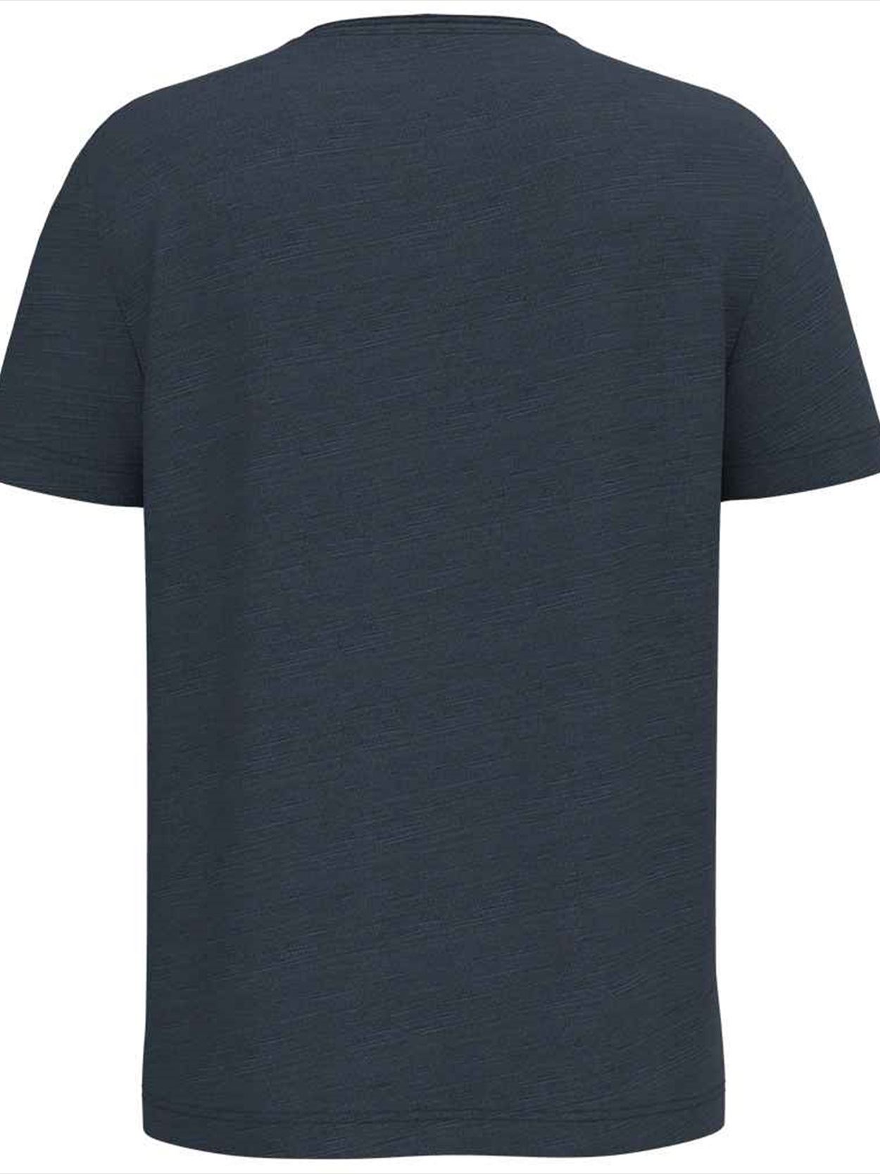 SP303 Spasso Drop Shoulder Raw Edge Collar Slub T-Shirt Image 2