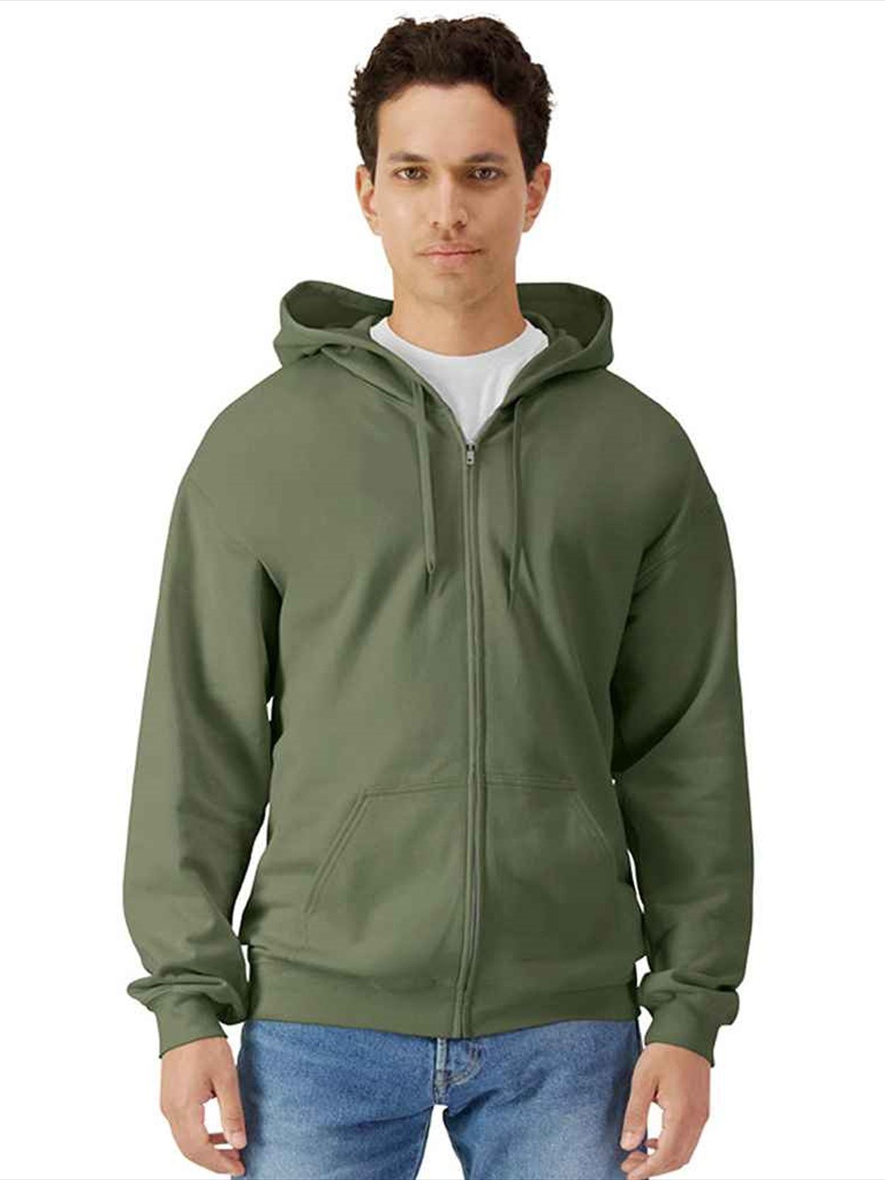 GD69 SF600 Gildan SoftStyle® Midweight Full Zip Hooded Sweatshirt Image 2