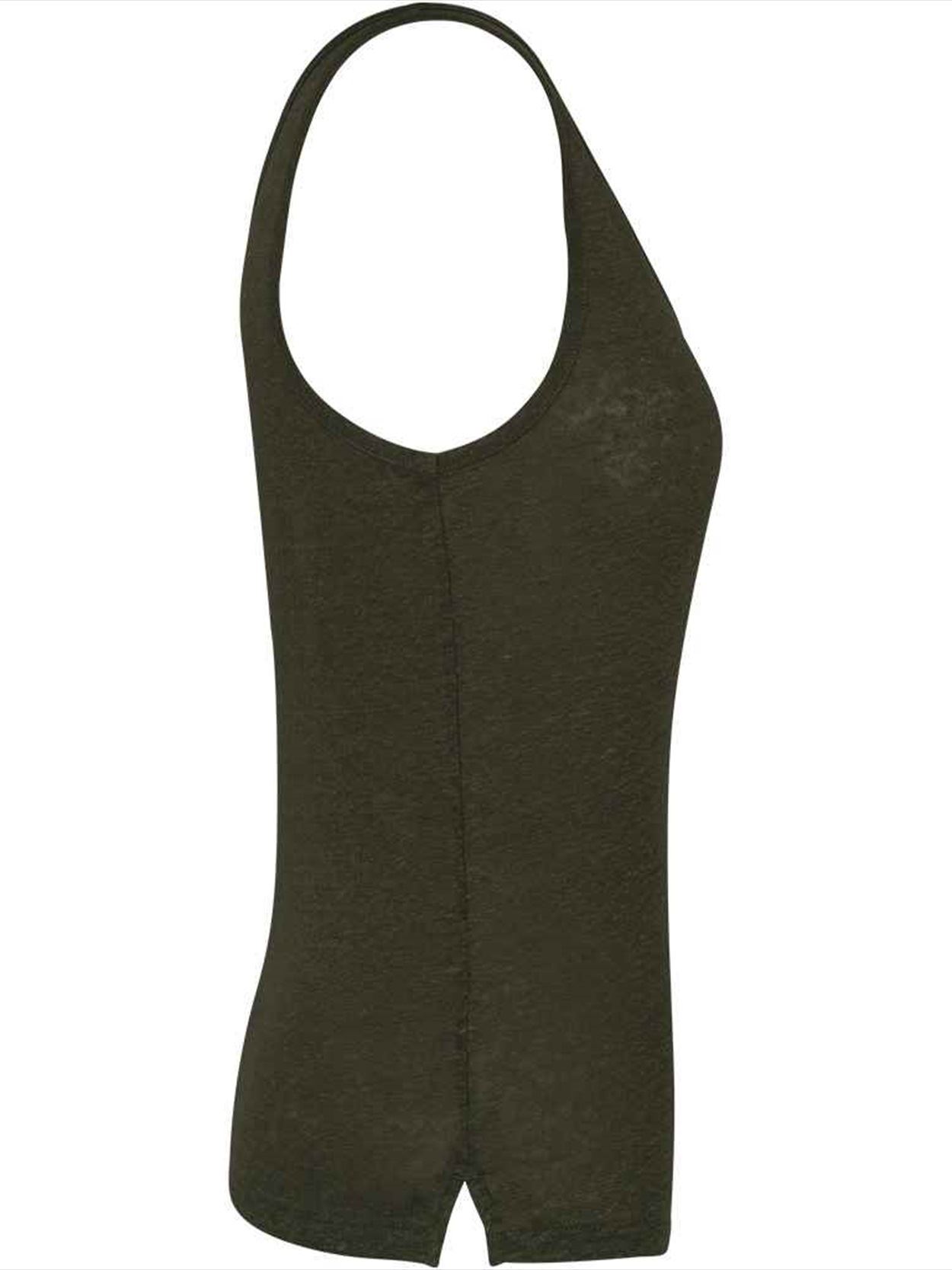 SP343 Spasso Ladies Linen Tank Top Image 3