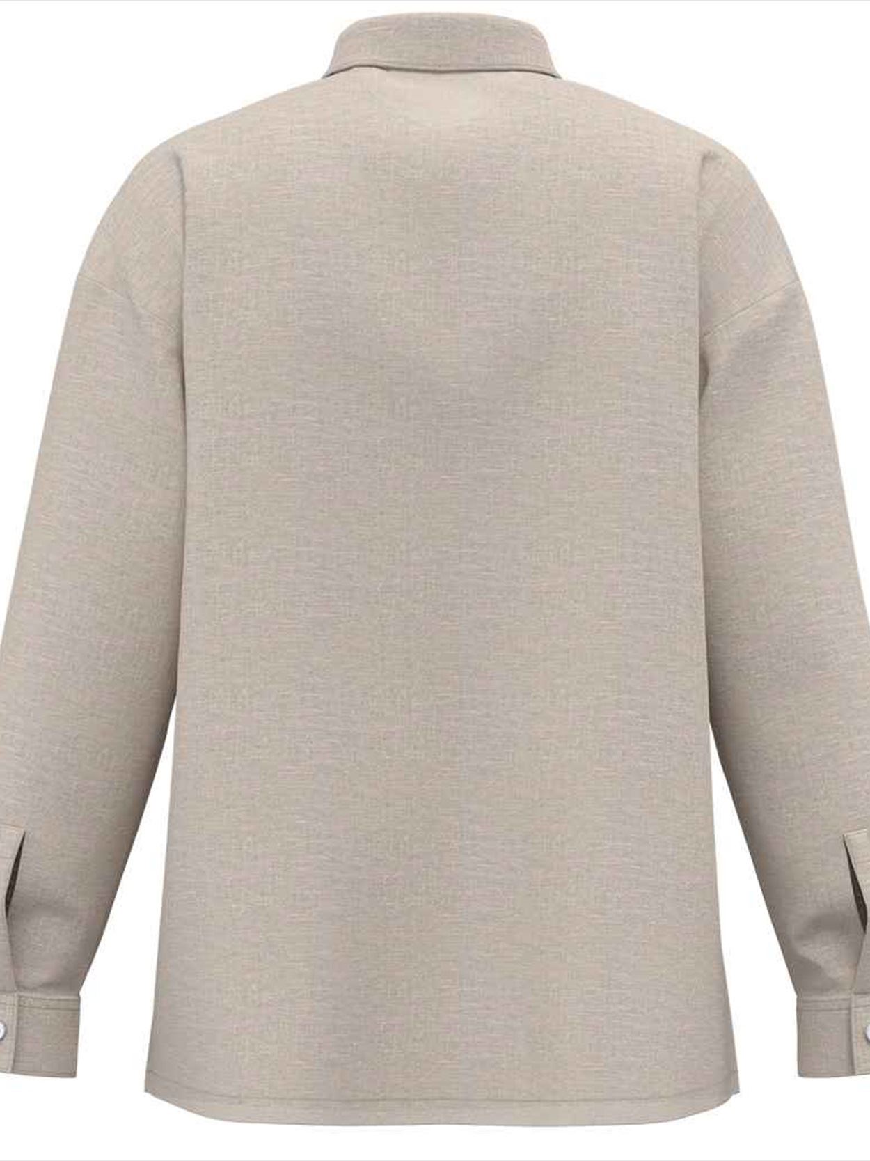 SP501 Spasso Ladies Long Sleeve Oversized Linen Shirt Image 2