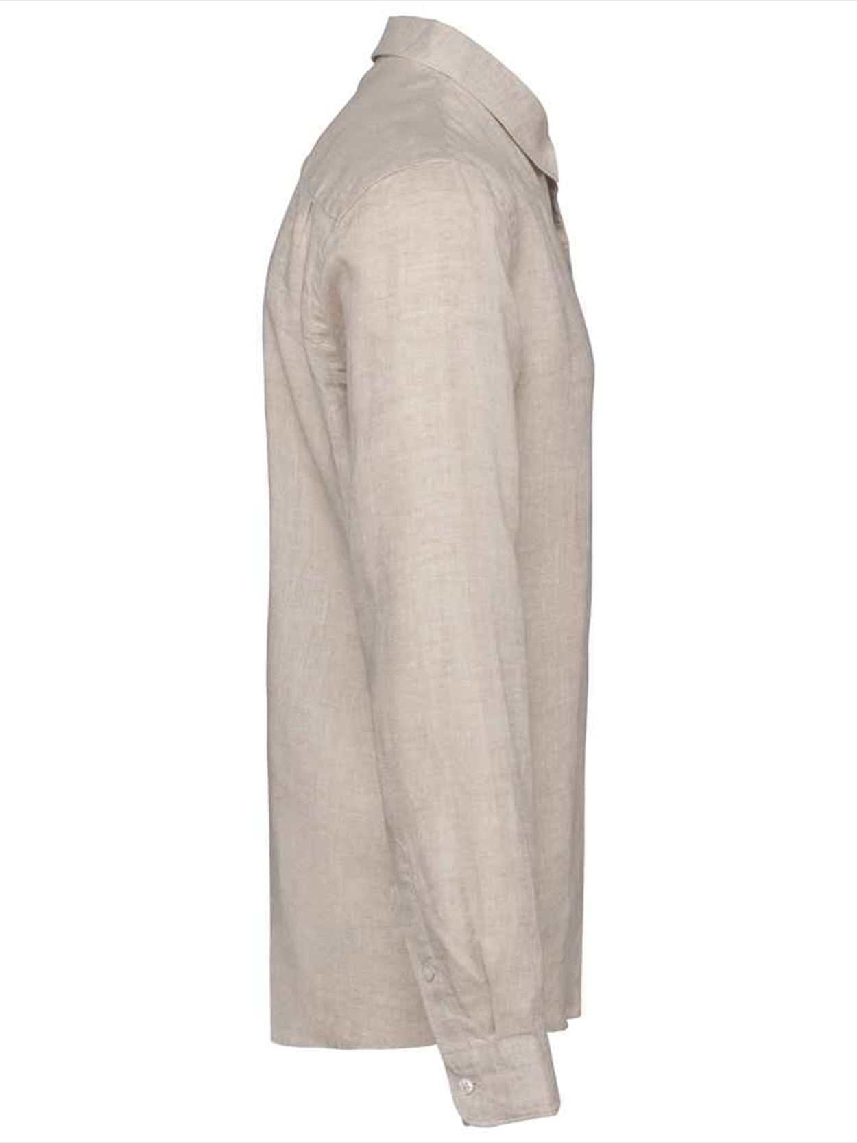 SP504 Spasso Long Sleeve Linen Shirt Image 3