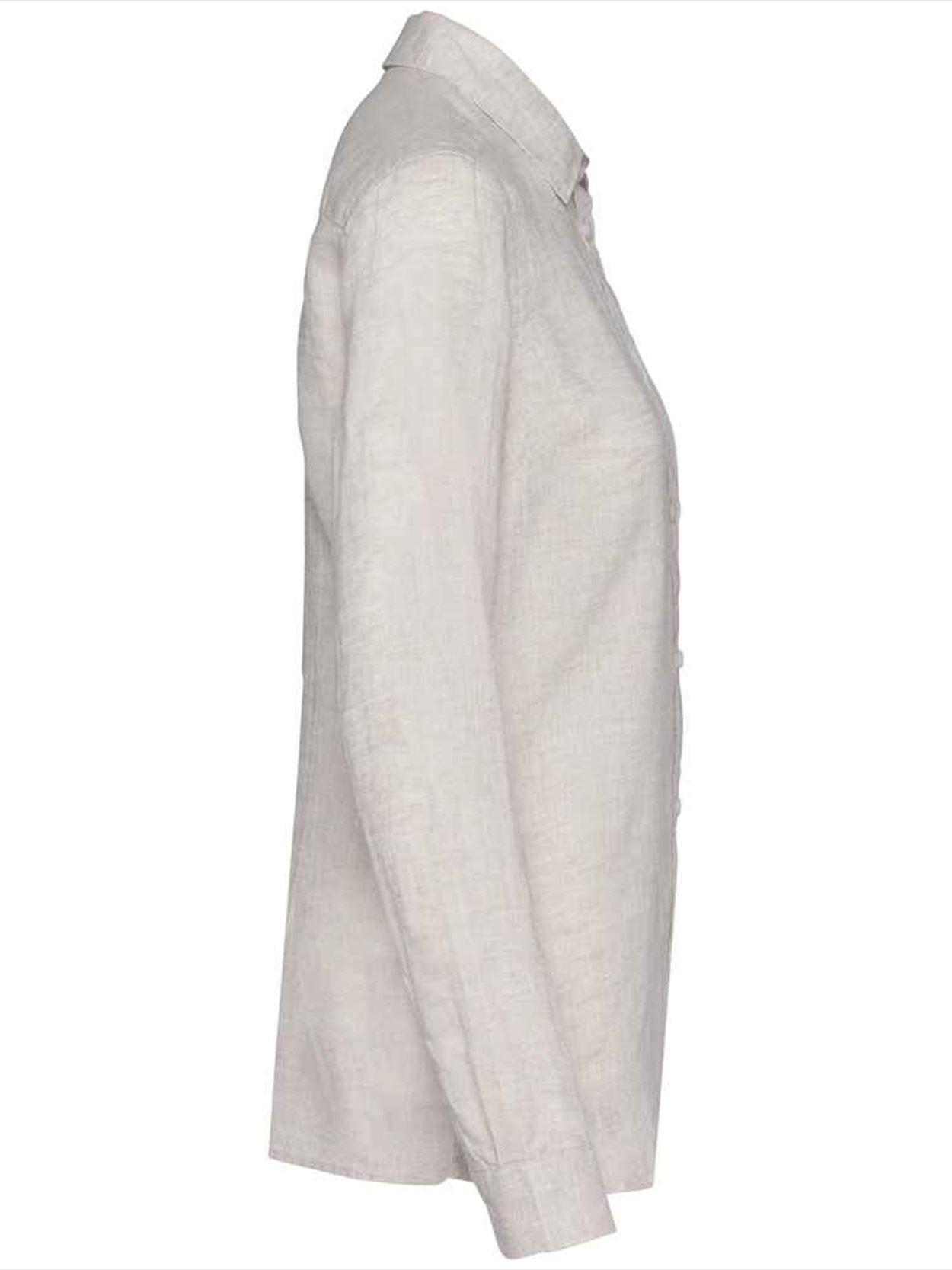 SP505 Spasso Ladies Long Sleeve Linen Shirt Image 3