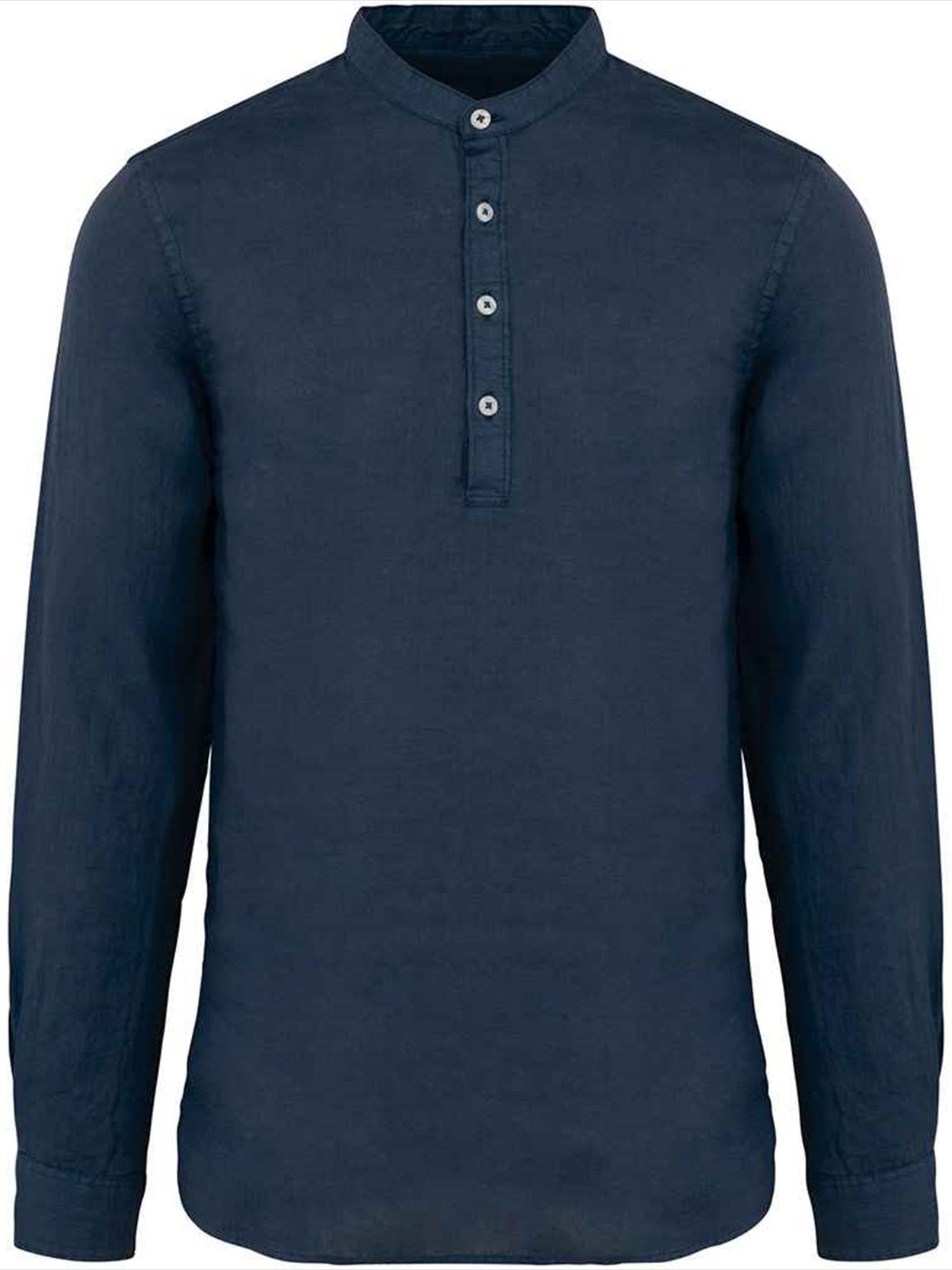 SP507 Spasso Washed Mao Collar Shirt Image 1