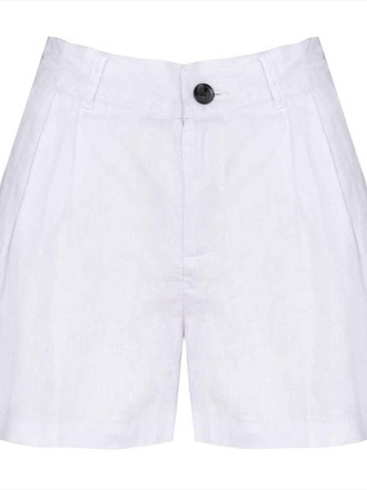 SP713 Spasso Ladies Linen Bermuda Shorts