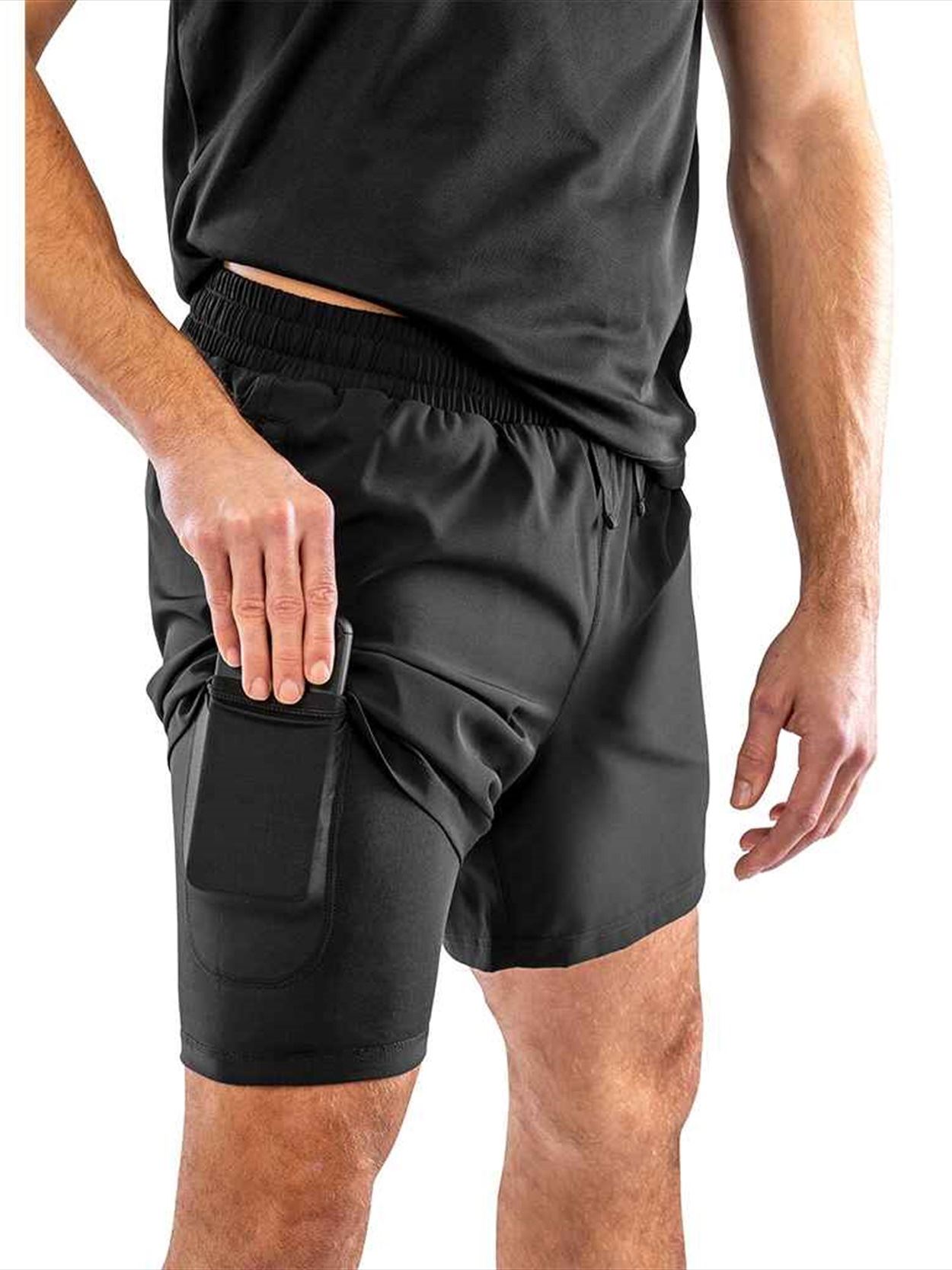 SR780M S780M Spiro Recycled Mens Shorts Image 1