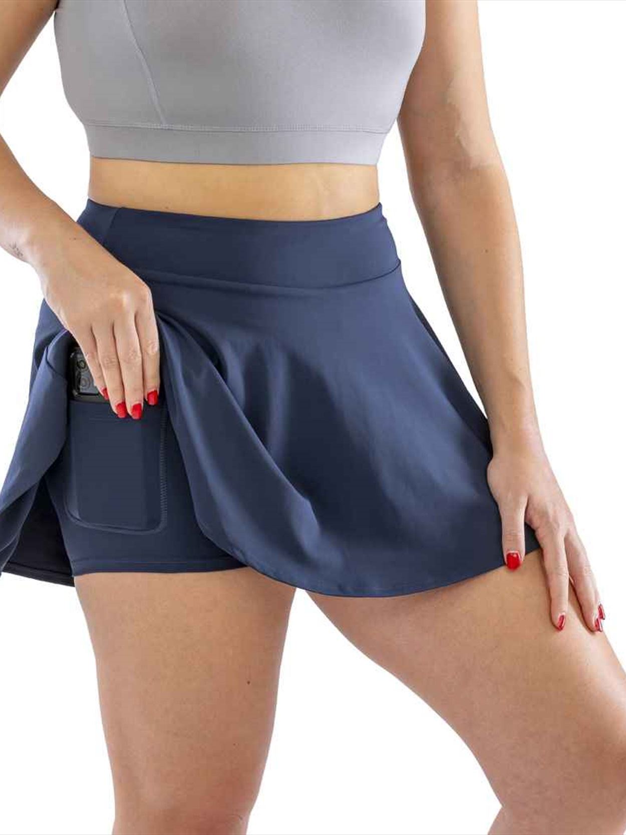 SR797F S797F Spiro Ladies Recycled Fitness Skort Image 3