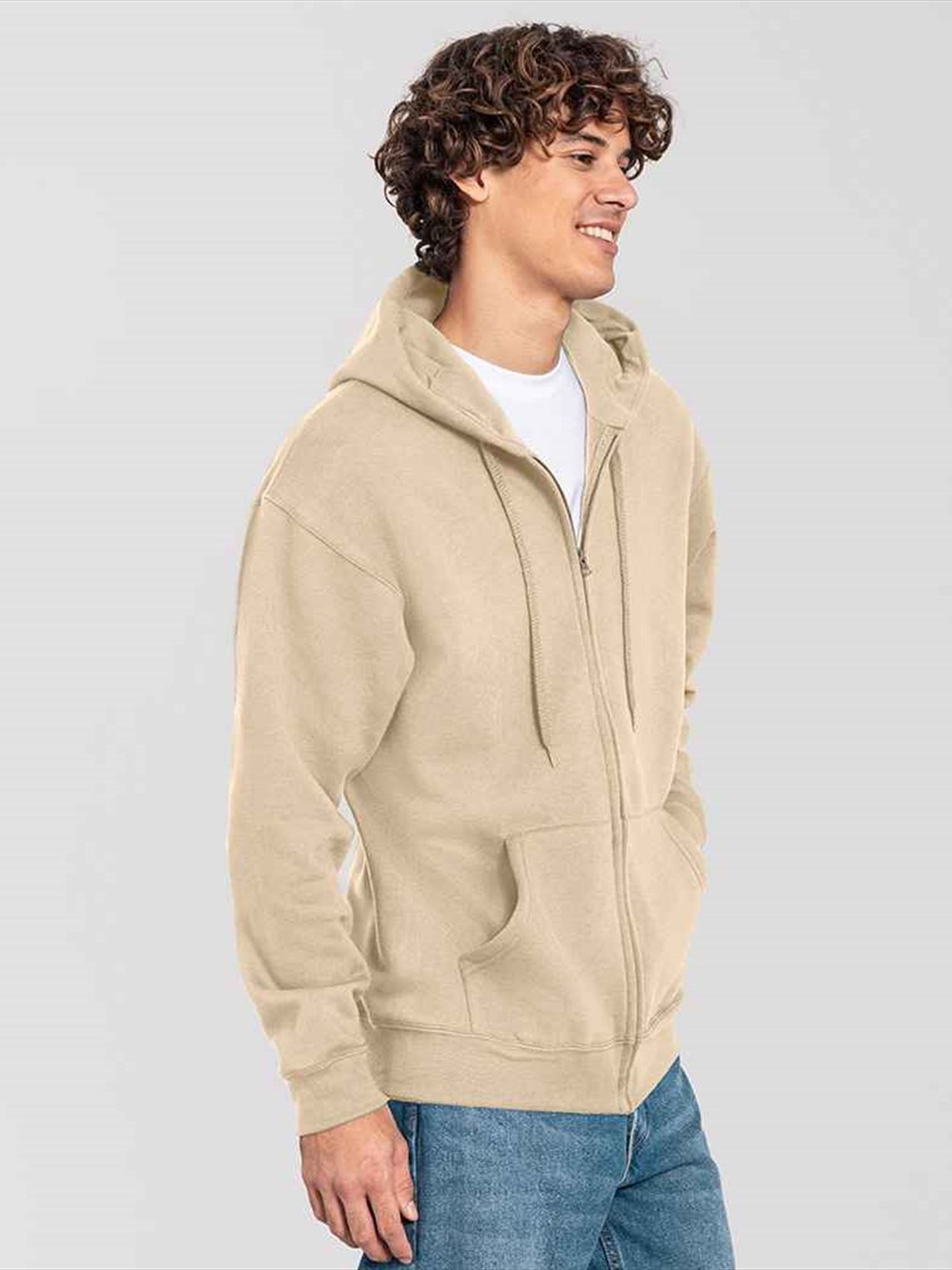 SS153 622860 Fruit of the Loom Iconic Premium Hooded Sweat Jacket Image 1