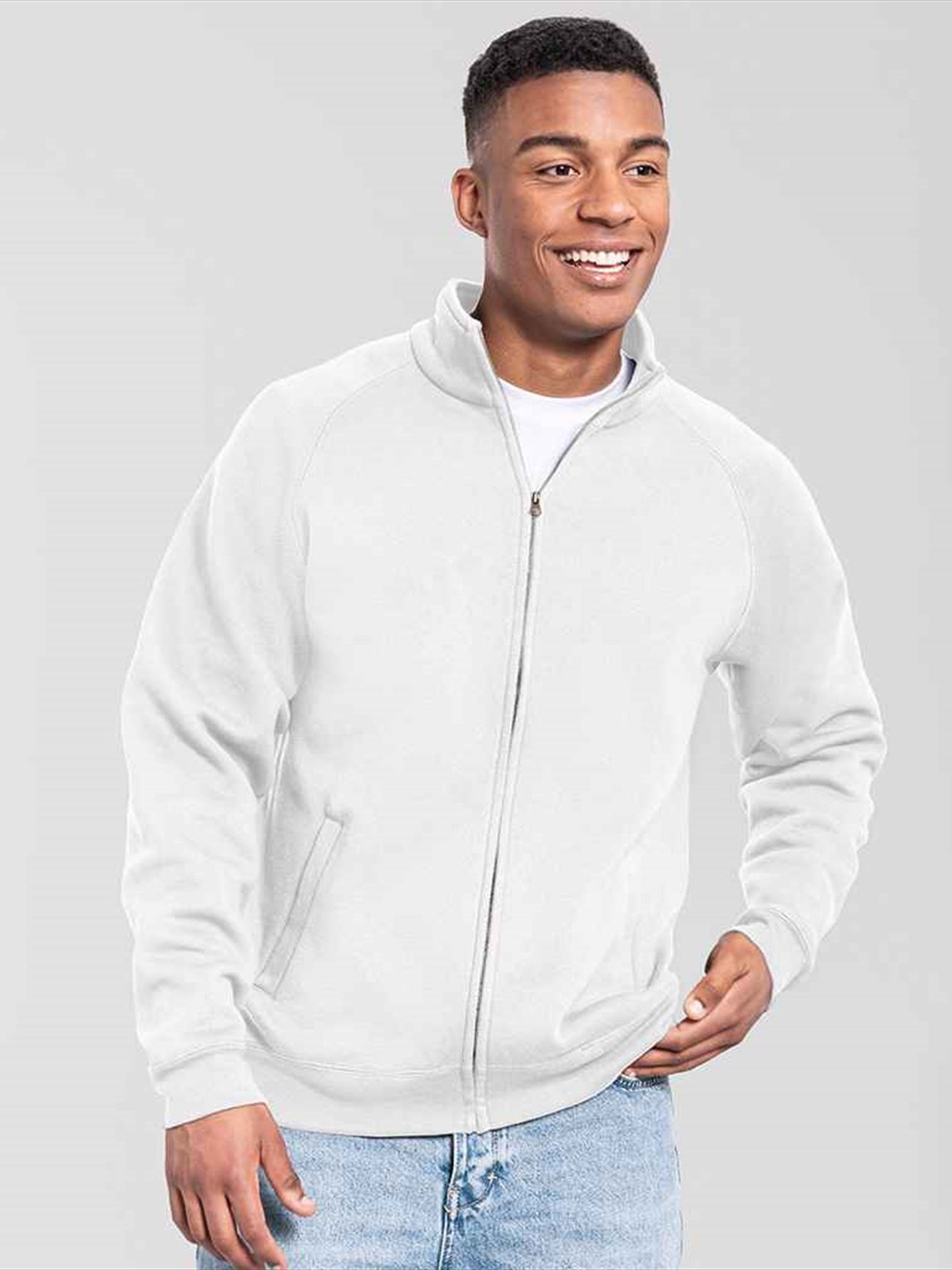 SS155 622900 Fruit of the Loom Iconic Premium Sweat Jacket Image 1