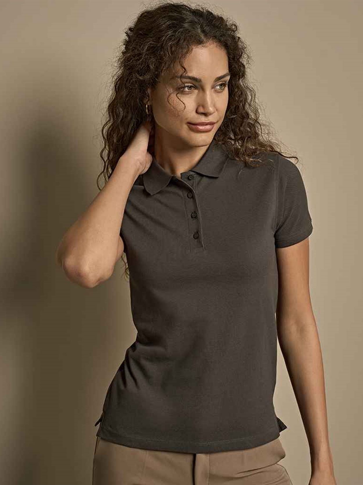 T1401 1401 Tee Jays Ladies Heavy Cotton Piqué Polo Shirt Image 1