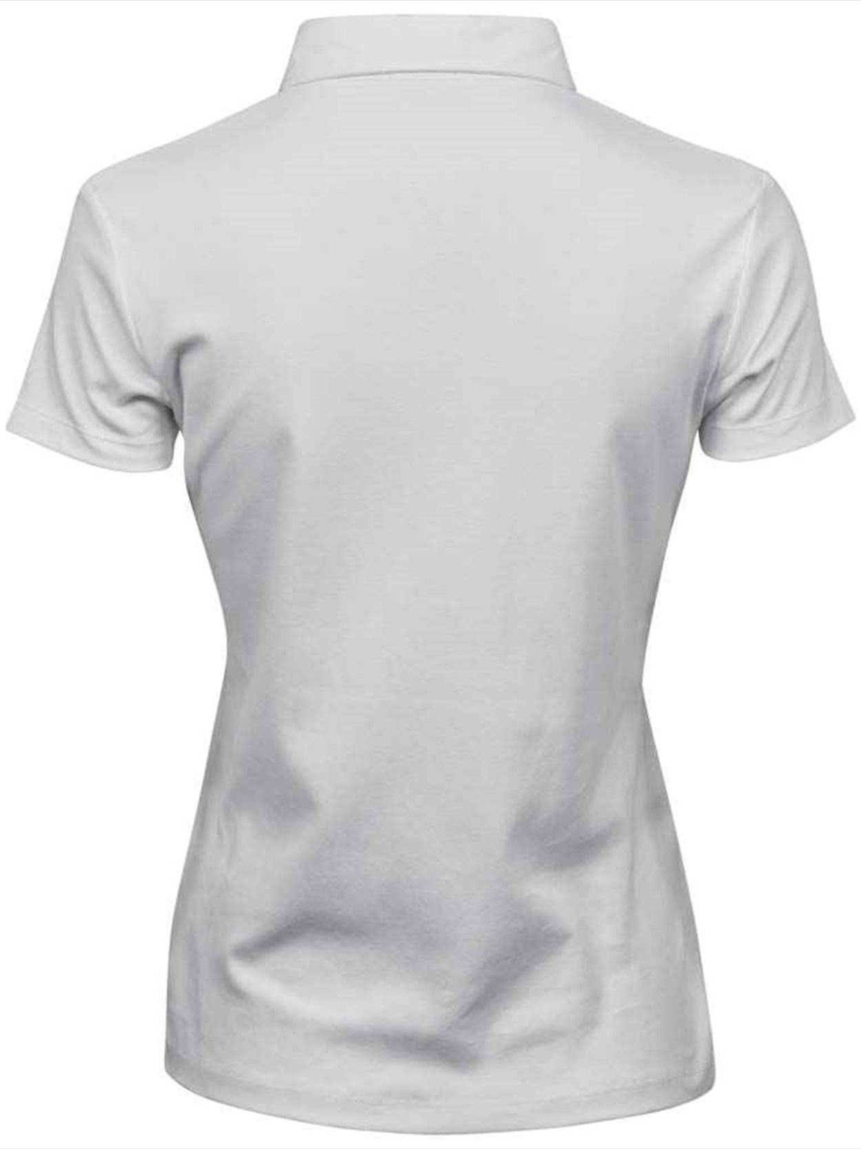 T1441 1441 Tee Jays Ladies Pima Cotton Interlock Polo Shirt Image 2