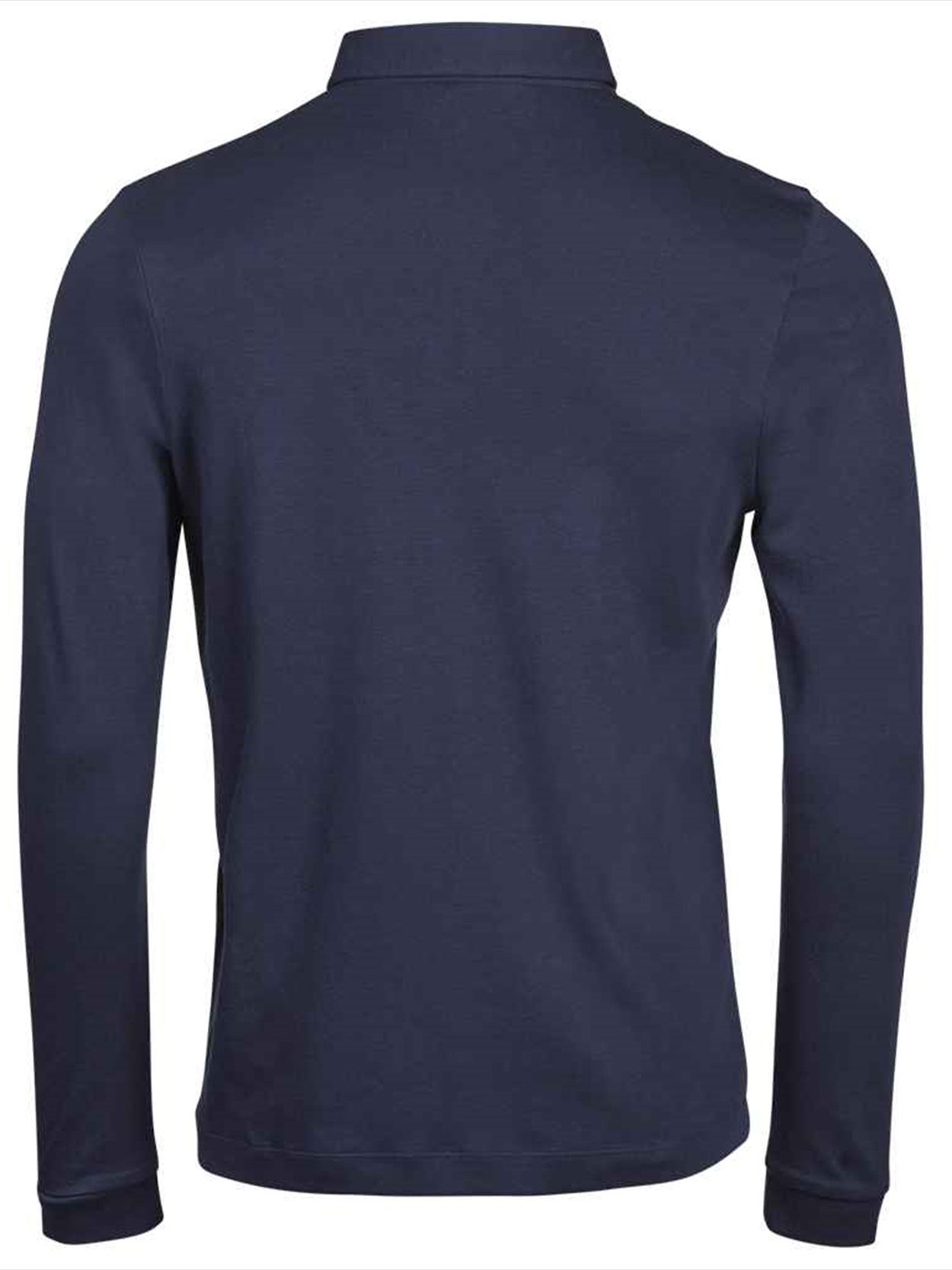 T1442 1442 Tee Jays Pima Cotton Long Sleeve Polo Shirt Image 2