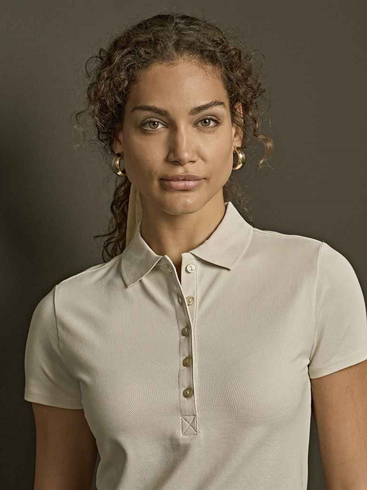 T145 145 Tee Jays Ladies Luxury Stretch Polo Shirt Image 1