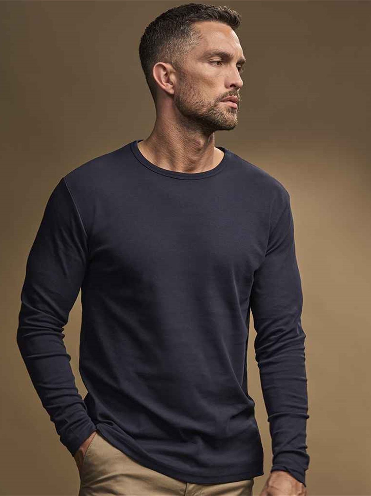 T530 530 Tee Jays Long Sleeve Interlock T-Shirt Image 2