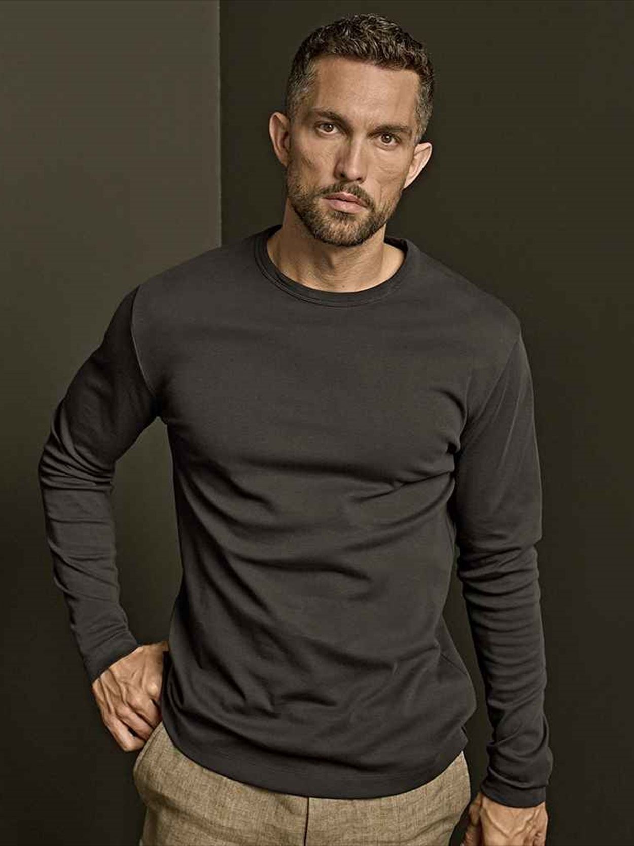 T530 530 Tee Jays Long Sleeve Interlock T-Shirt Image 1