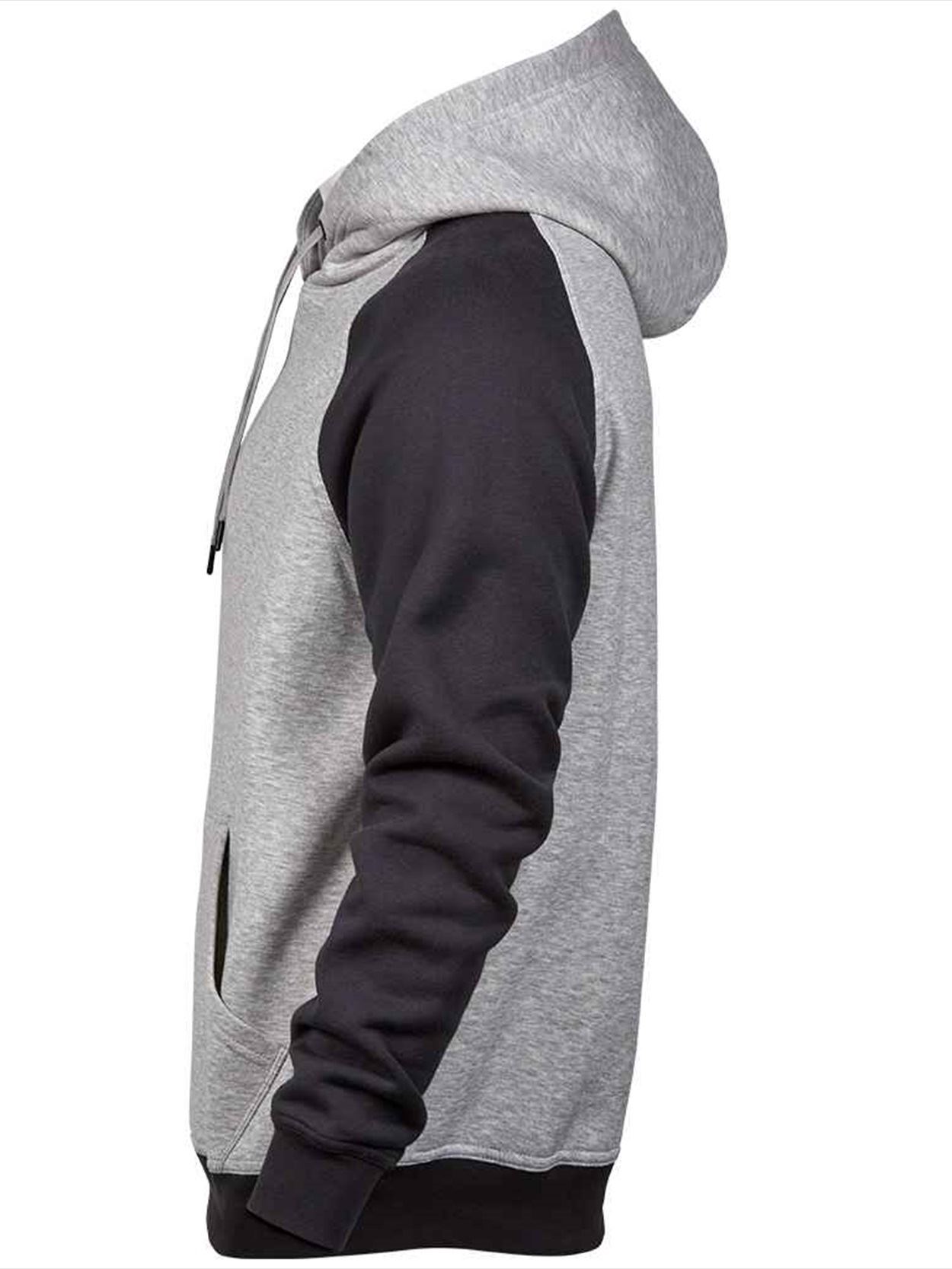T5432 5432 Tee Jays Two Tone Raglan Hooded Sweatshirt Image 3