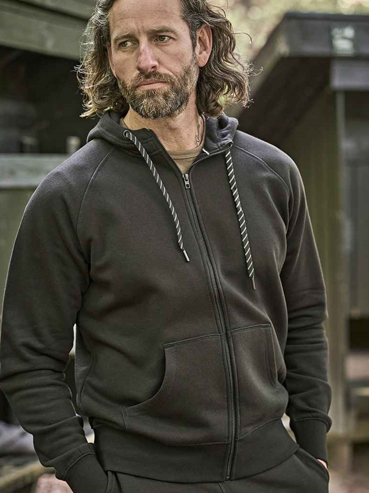T5435 5435 Tee Jays Fashion Zip Hooded Sweatshirt Image 1