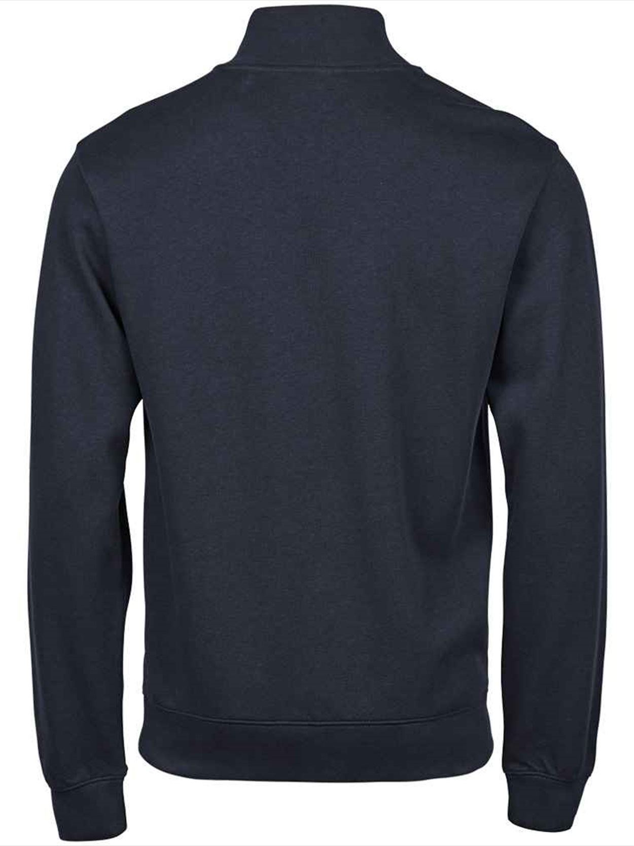 T5506 5506 Tee Jays Ribbed Interlock Half Zip Sweatshirt Image 2