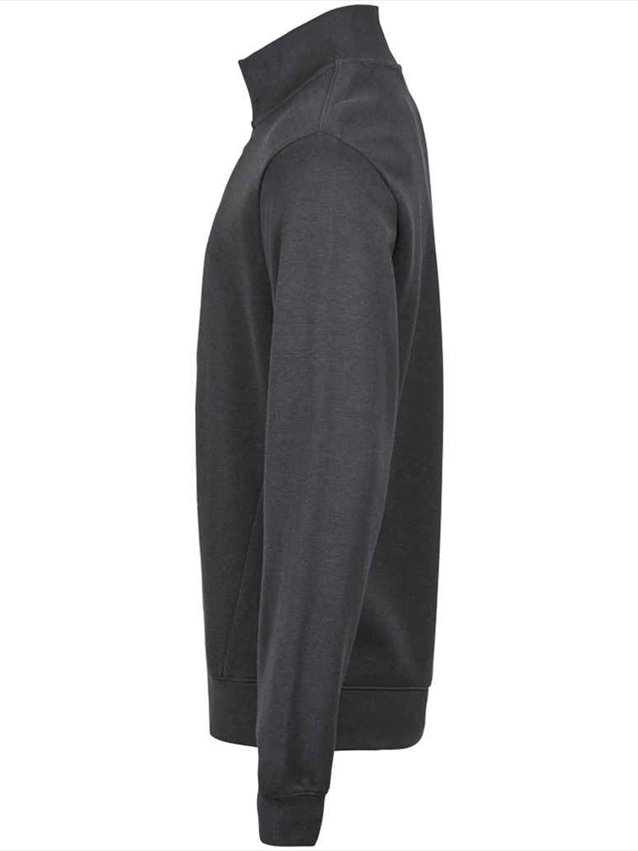 T5506 5506 Tee Jays Ribbed Interlock Half Zip Sweatshirt Image 3