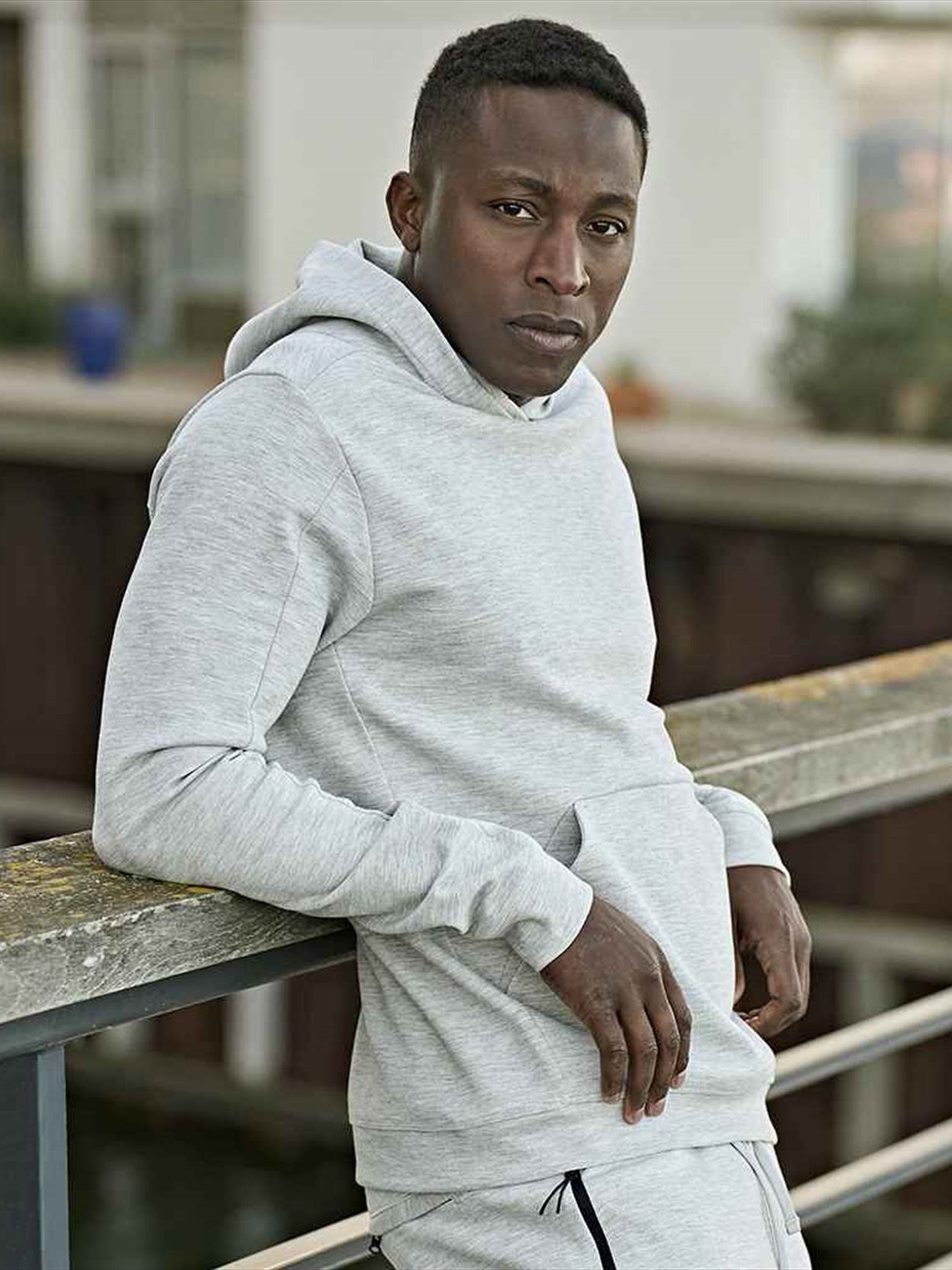 T5702 5702 Tee Jays Athletic Hooded Sweatshirt Image 2