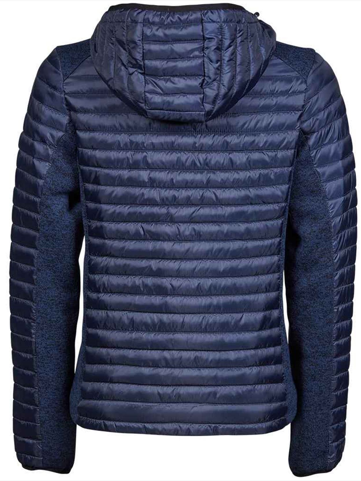 T9611 9611 Tee Jays Ladies Crossover Hooded Padded Outdoor Jacket Image 2