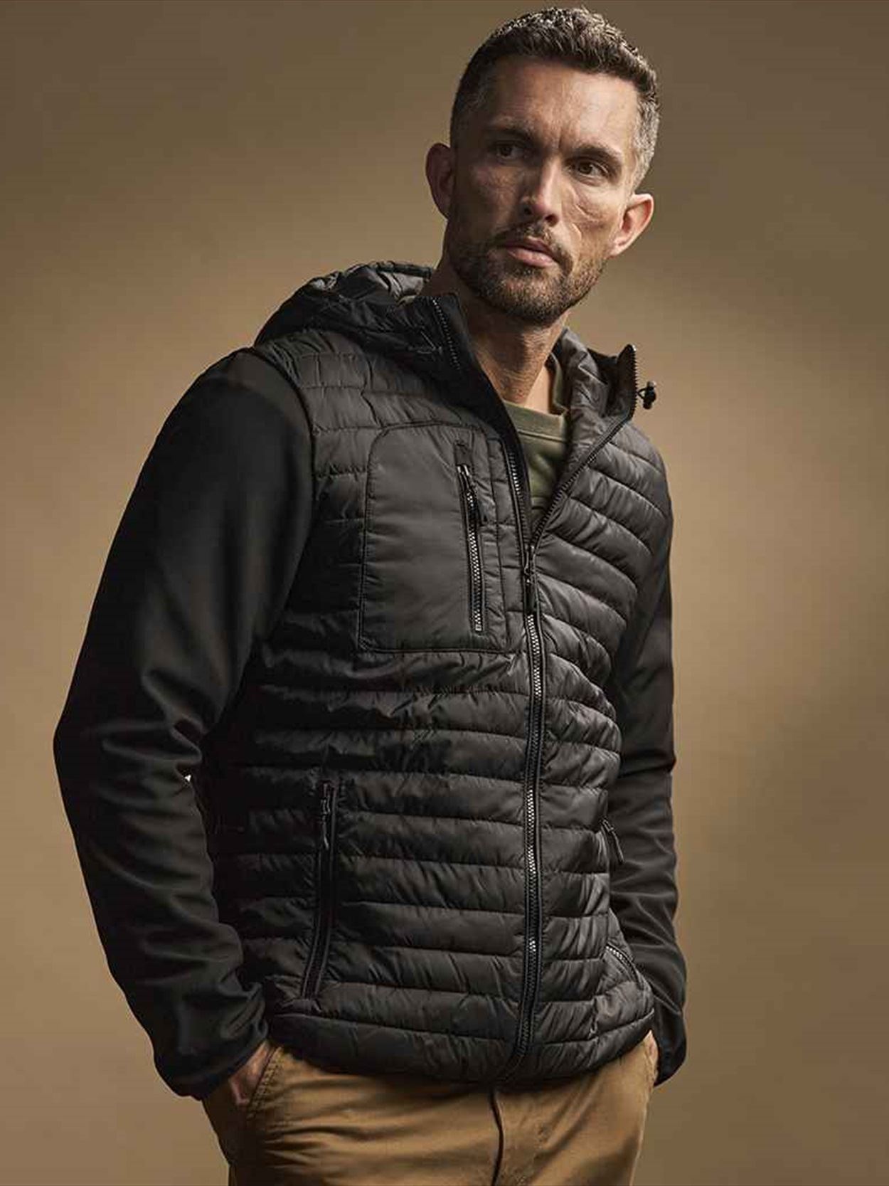 T9628 9628 Tee Jays Crossover Hooded Jacket Image 1