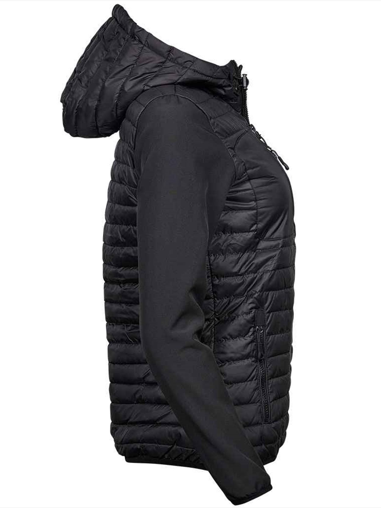 T9629 9629 Tee Jays Ladies Crossover Hooded Jacket Image 3