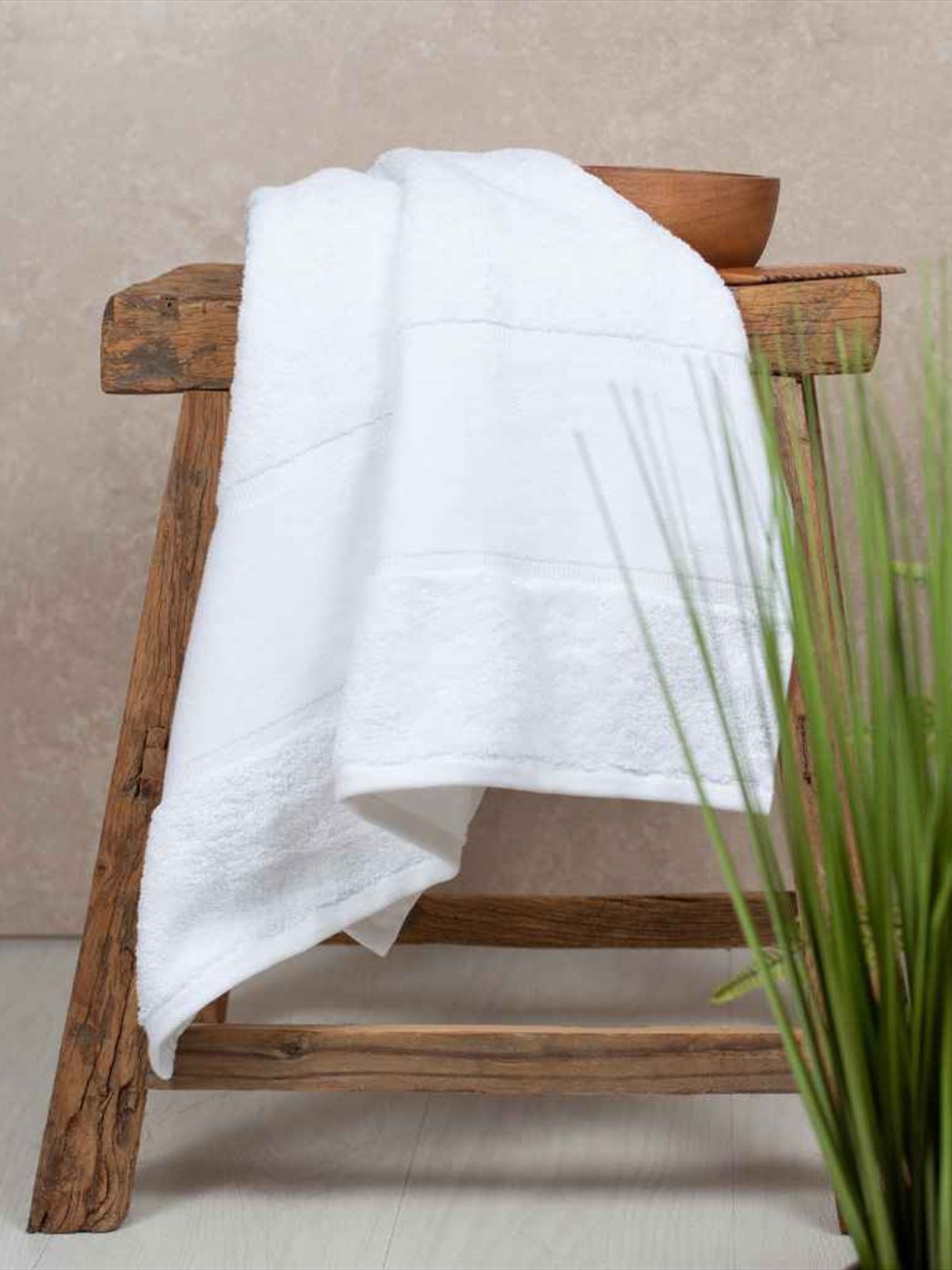 TC505 Towel City Organic Printable Border Guest Towel Image 1