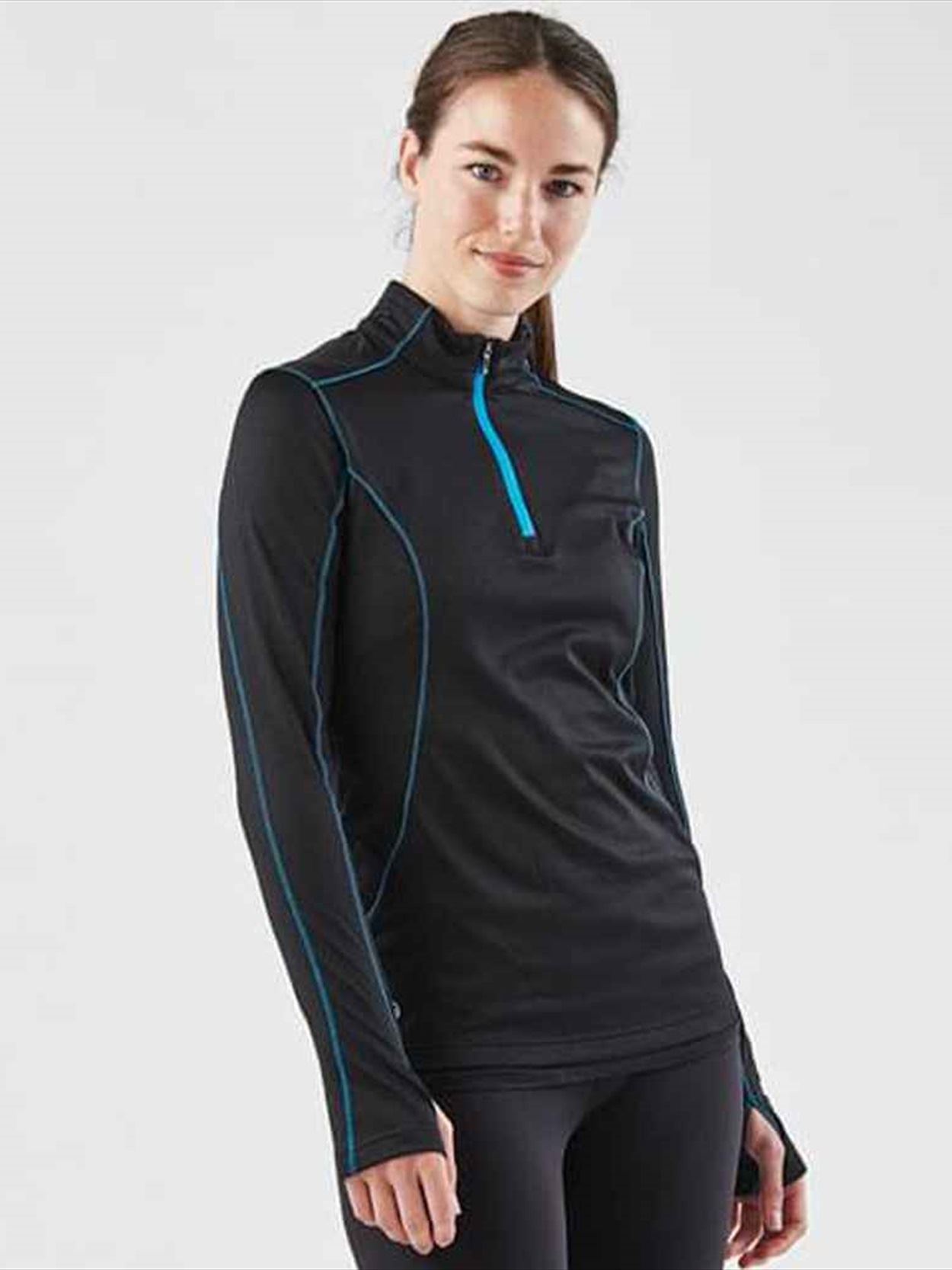 TFW-1W Stormtech Ladies Pulse Fleece Pullover Zip Neck Top Image 1