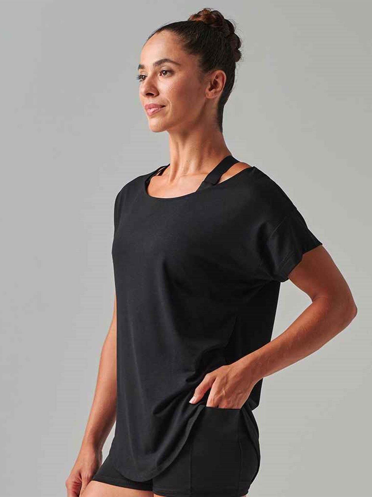 TL527 Tombo Scoop Neck T-Shirt Image 1