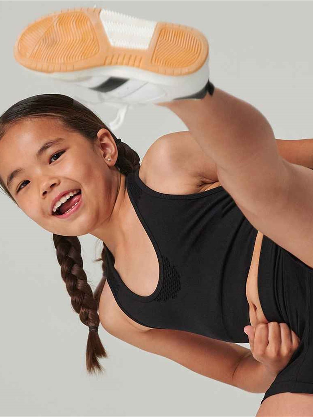 TL697 Tombo Kids Seamless Crop Top Image 1