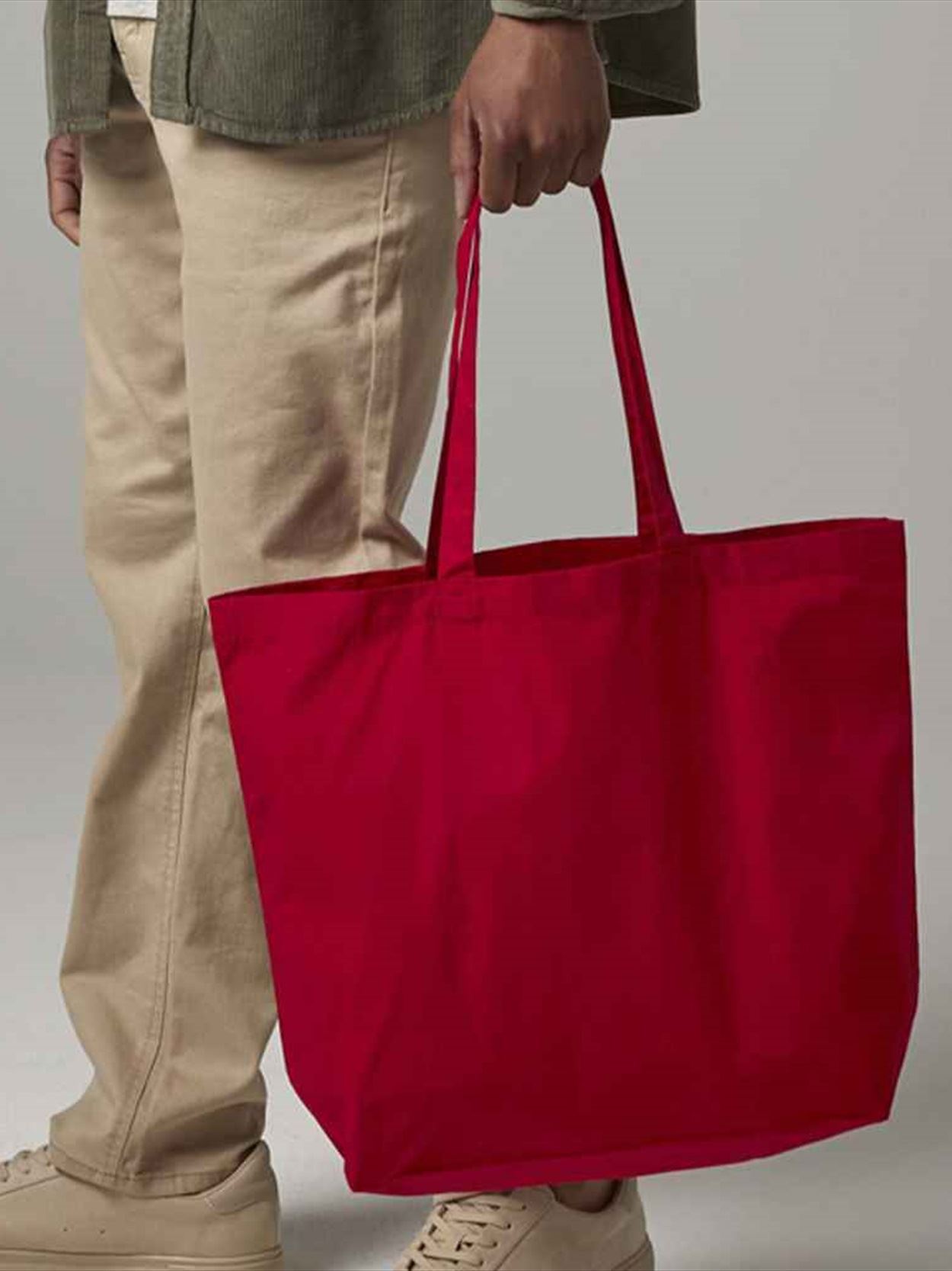 W265 Westford Mill Organic Premium Cotton Maxi Tote Bag Image 1