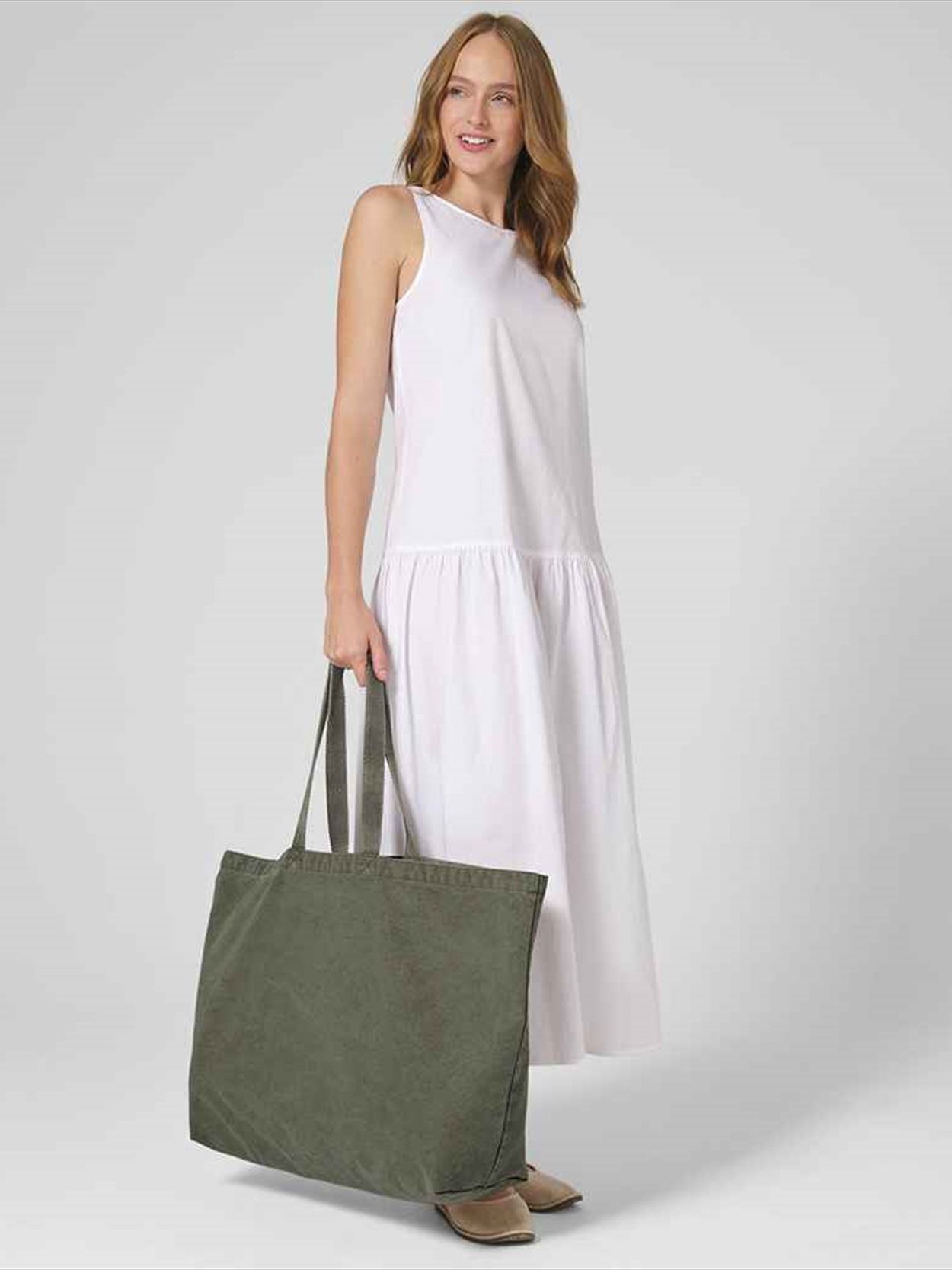 W348 Westford Mill Garment Dyed Oversized Tote Bag Image 1
