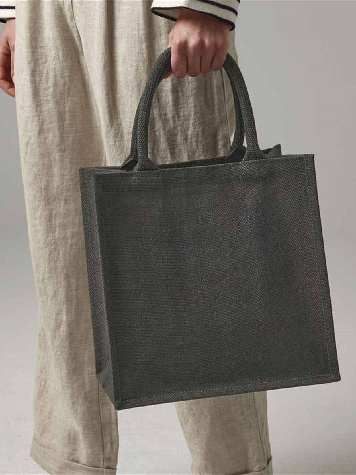 W413 Westford Mill Jute Midi Tote Bag Image 1