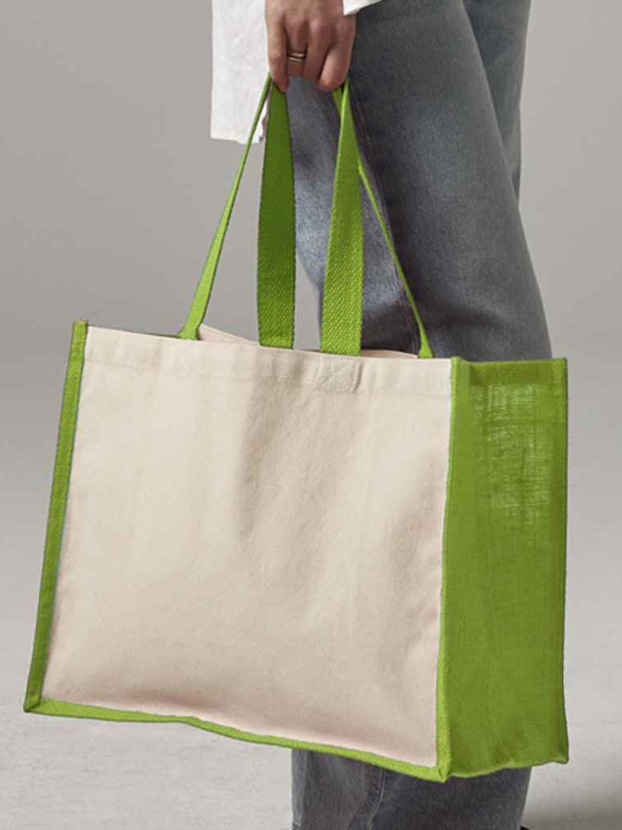 W422 Westford Mill Printers Jute Classic Shopper Image 1