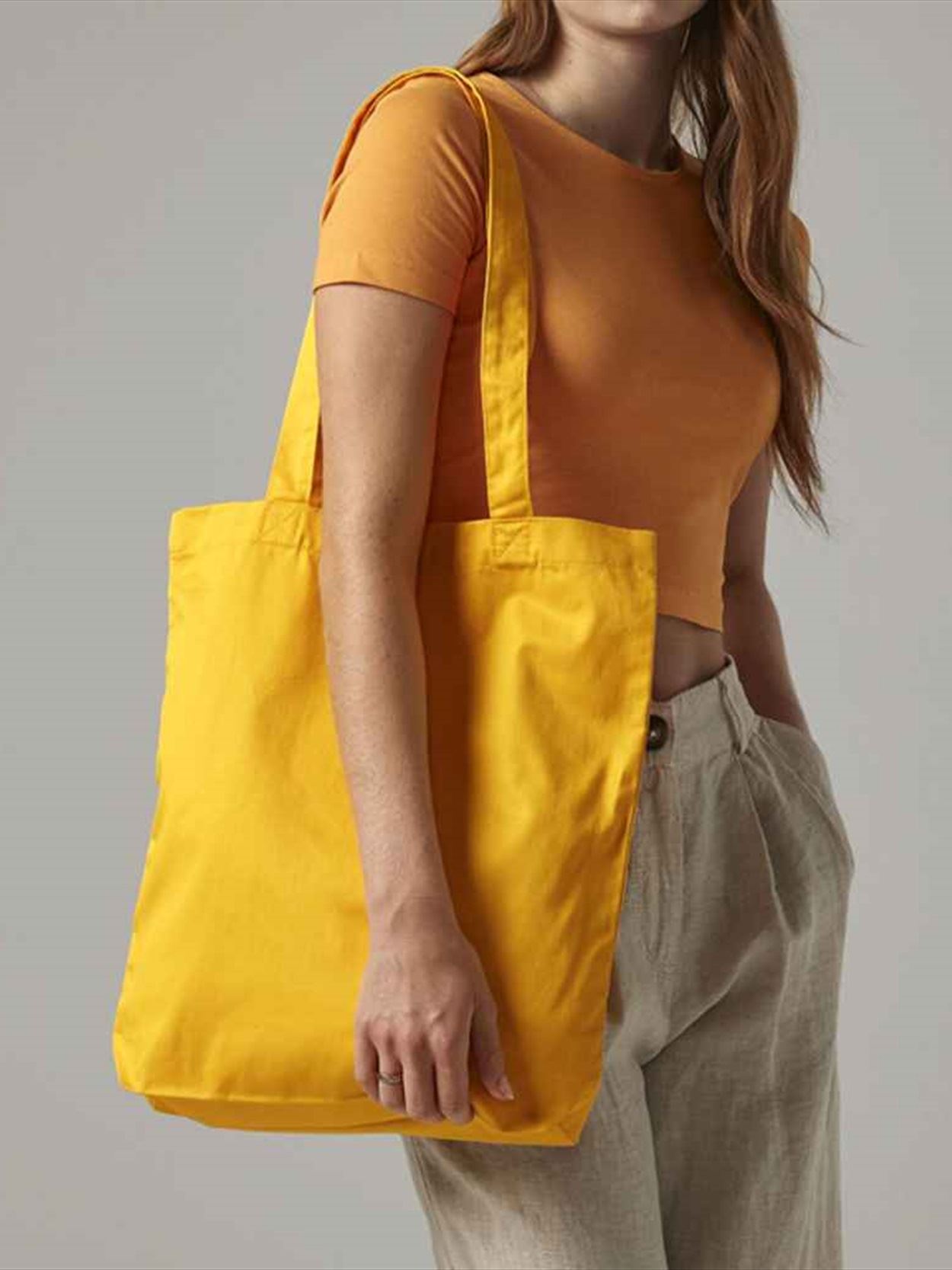 W691 Westford Mill EarthAware® Organic Twill Tote Bag Image 3