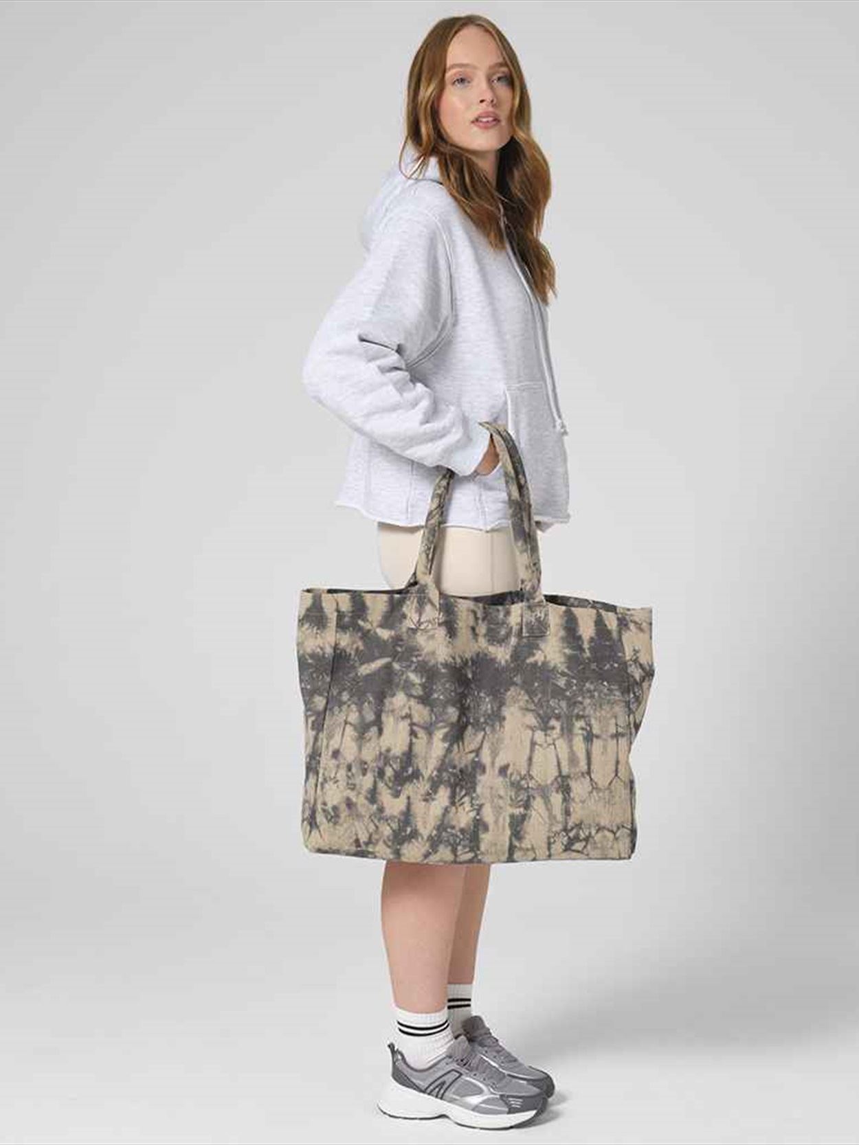 W930 Westford Mill Tie Dye Canvas Tote Bag Image 1