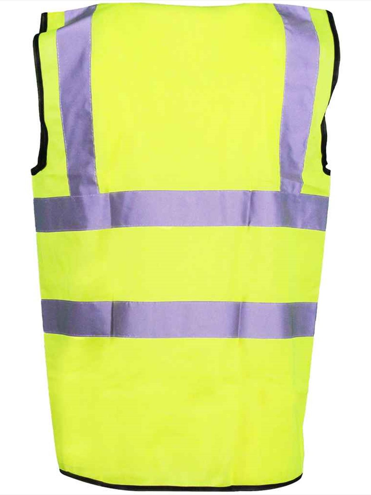 WR001 DWHV24 Warrior Hi-Vis Waistcoat Image 3