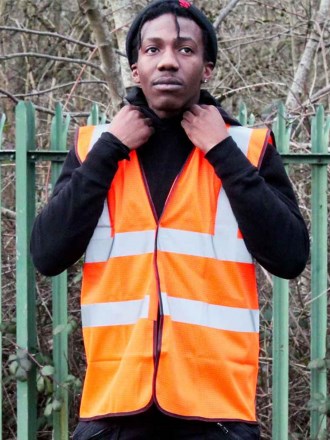 WR001 DWHV24 Warrior Hi-Vis Waistcoat
