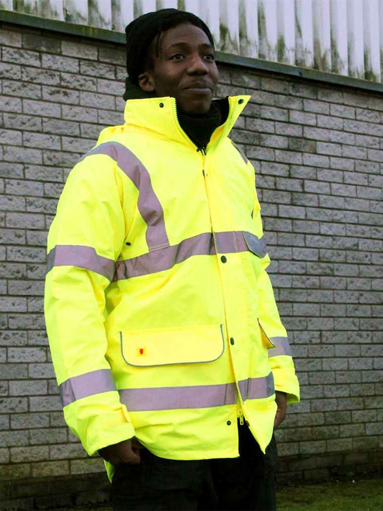 WR005 DWHV12 Warrior Hi-Vis Traffic Jacket Image 1